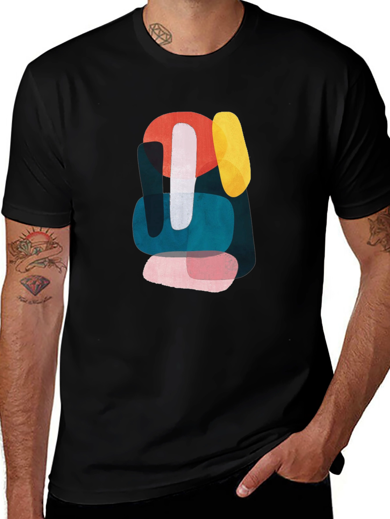 Abstract Shapes Graphic T-Shirt