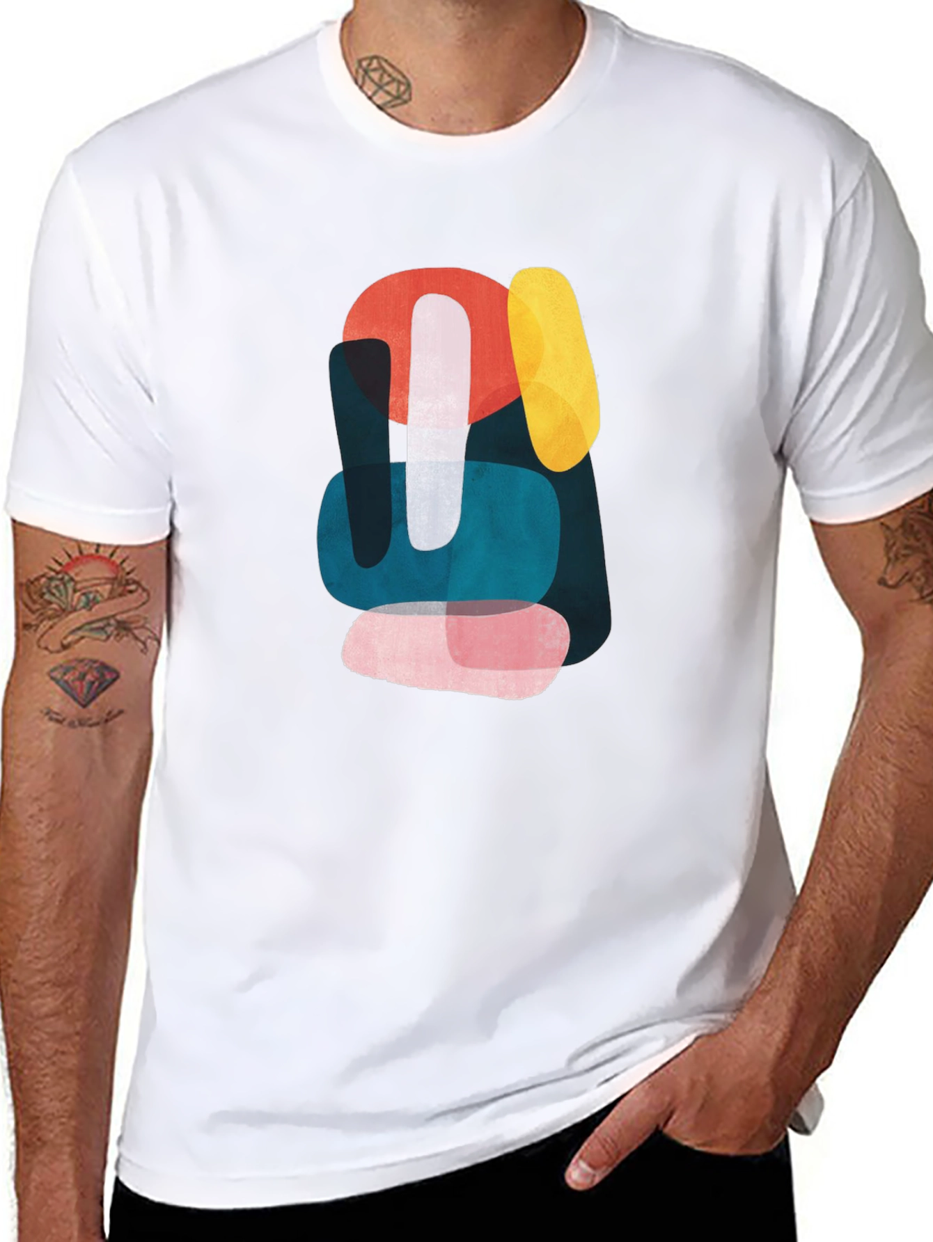 Abstract Shapes Graphic T-Shirt