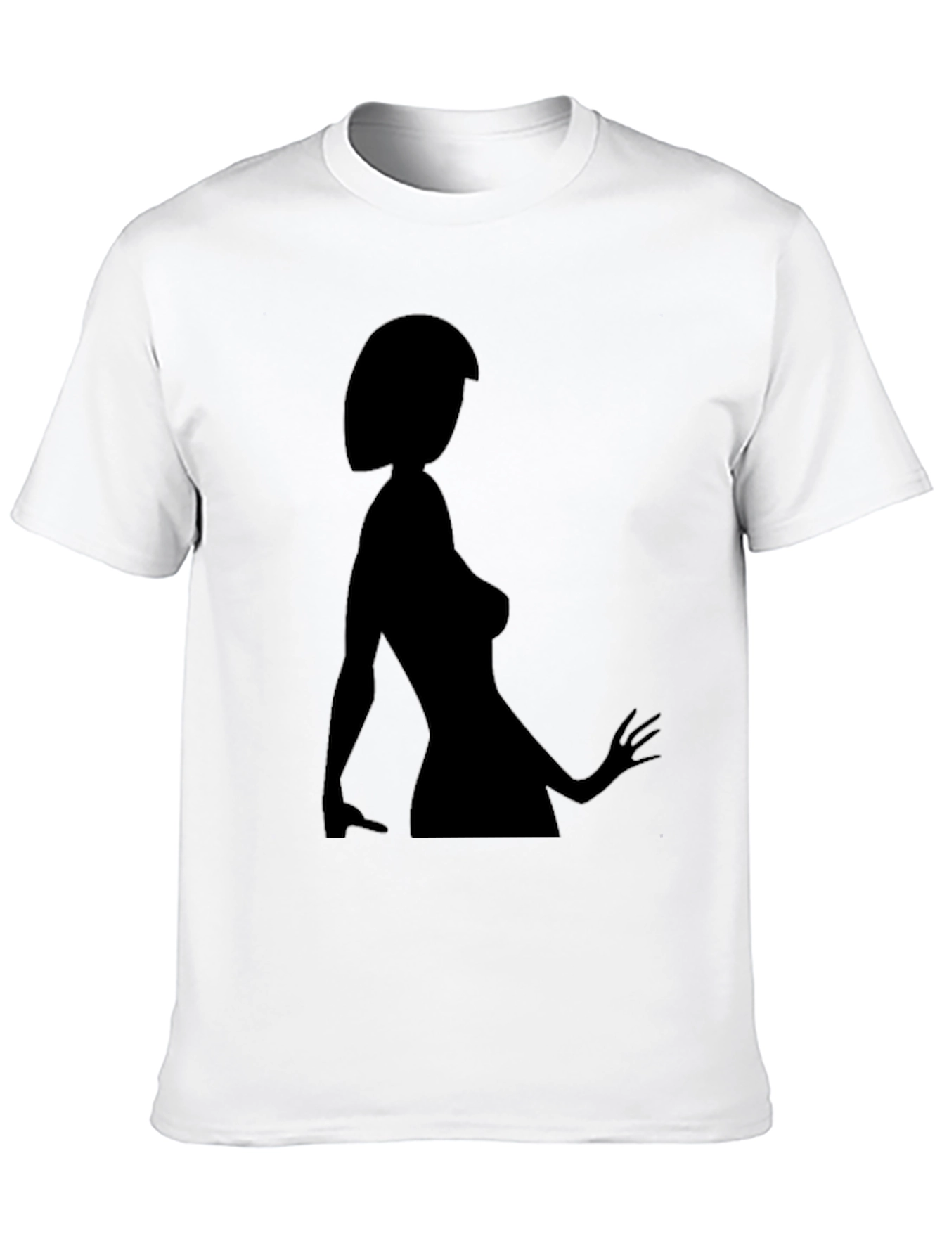Silhouette Woman Graphic Tee - Black