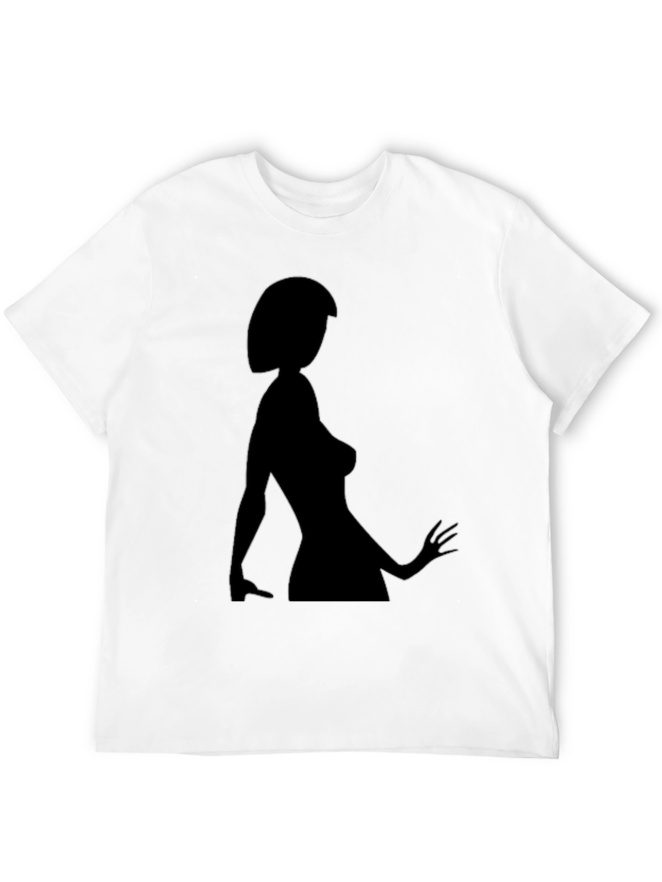 Silhouette Woman Graphic Tee - Black