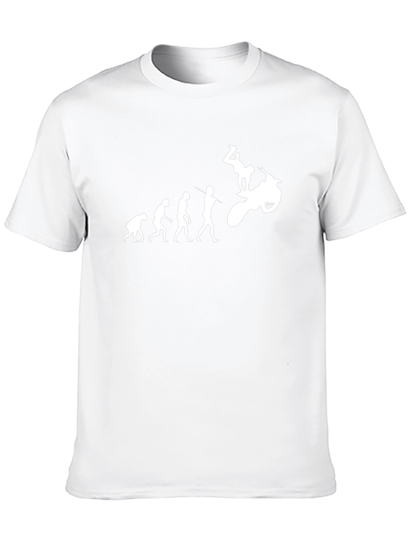 Evolution of Man Motorcycle Black T-Shirt