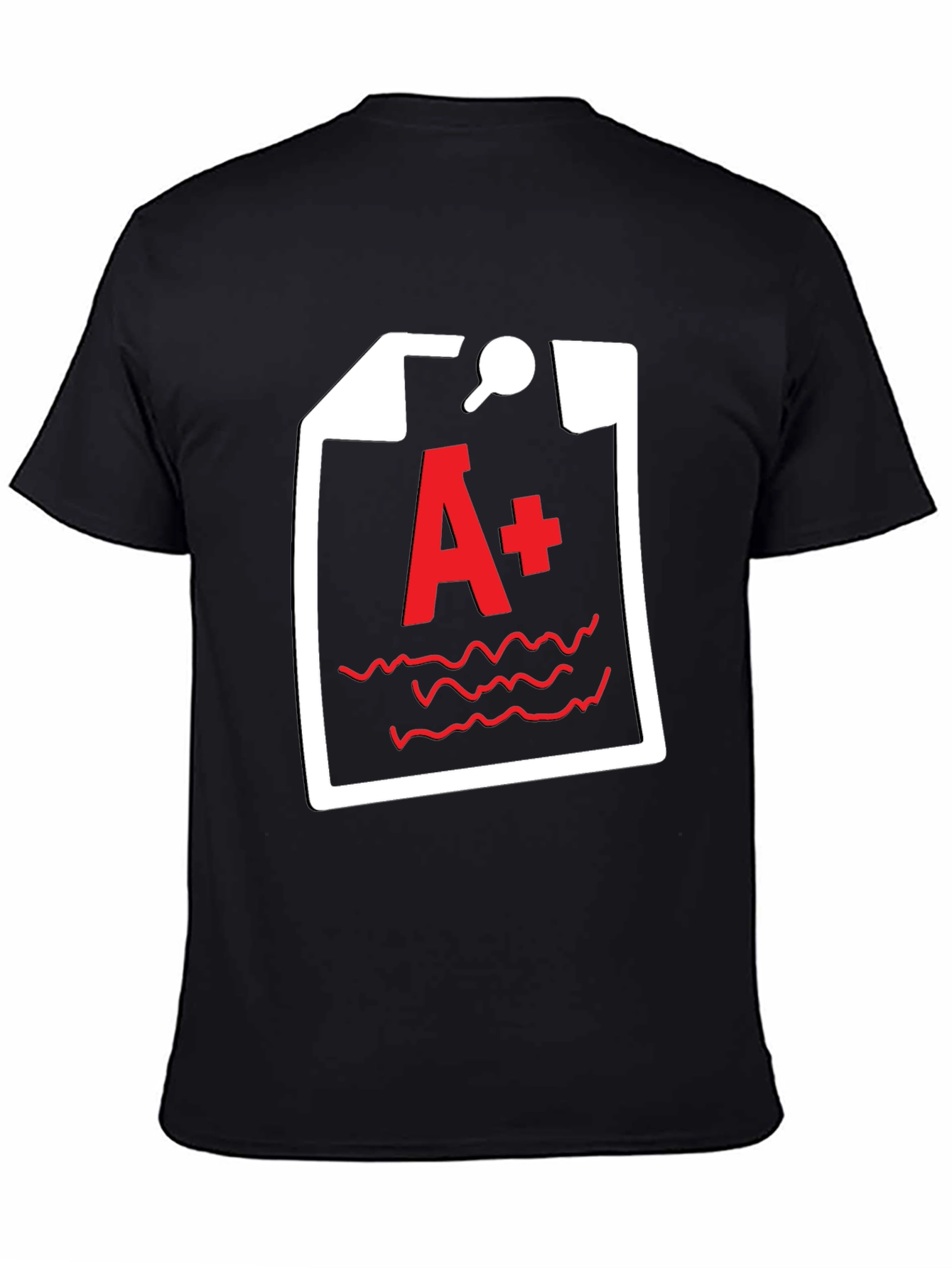 A+ Grade Black T-Shirt - Academic Humor Tee