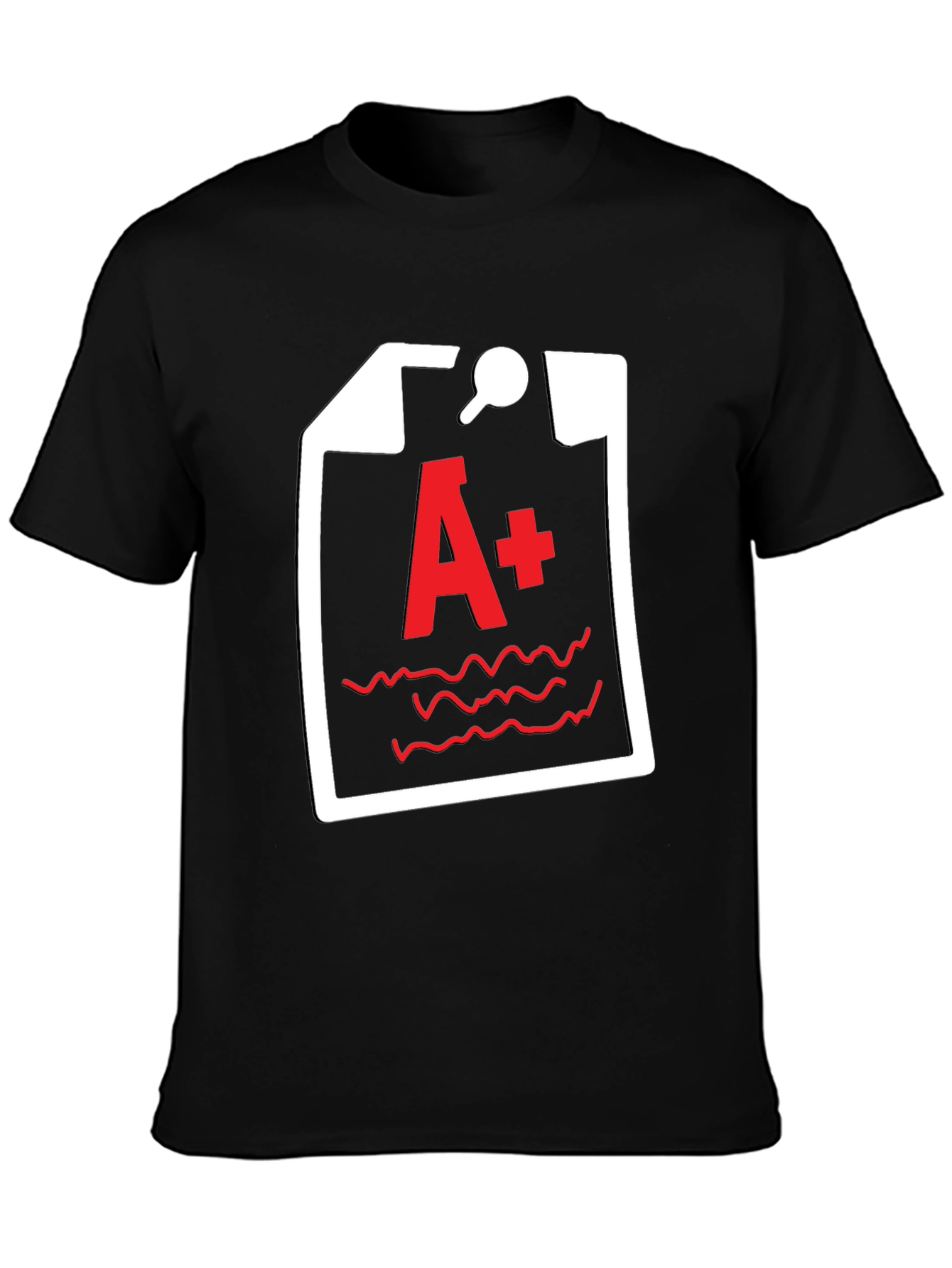 A+ Grade Black T-Shirt - Academic Humor Tee