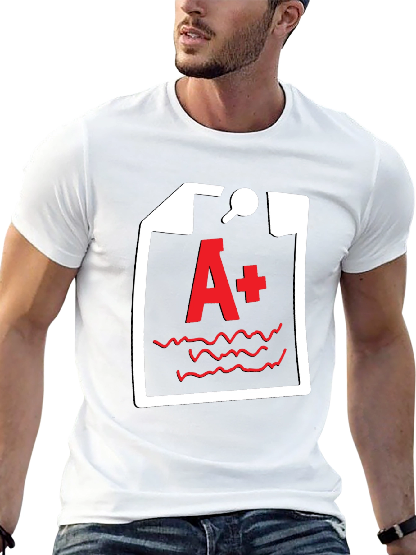 A+ Grade Black T-Shirt - Academic Humor Tee