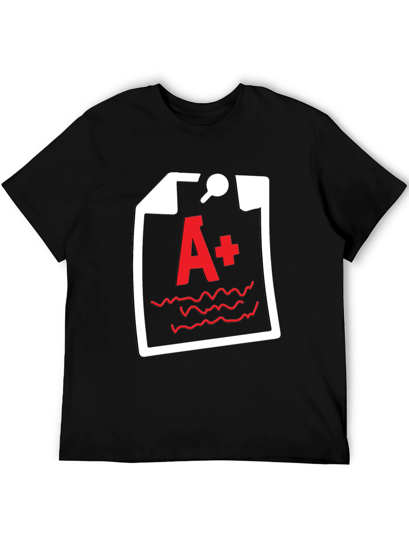 A+ Grade Black T-Shirt - Academic Humor Tee