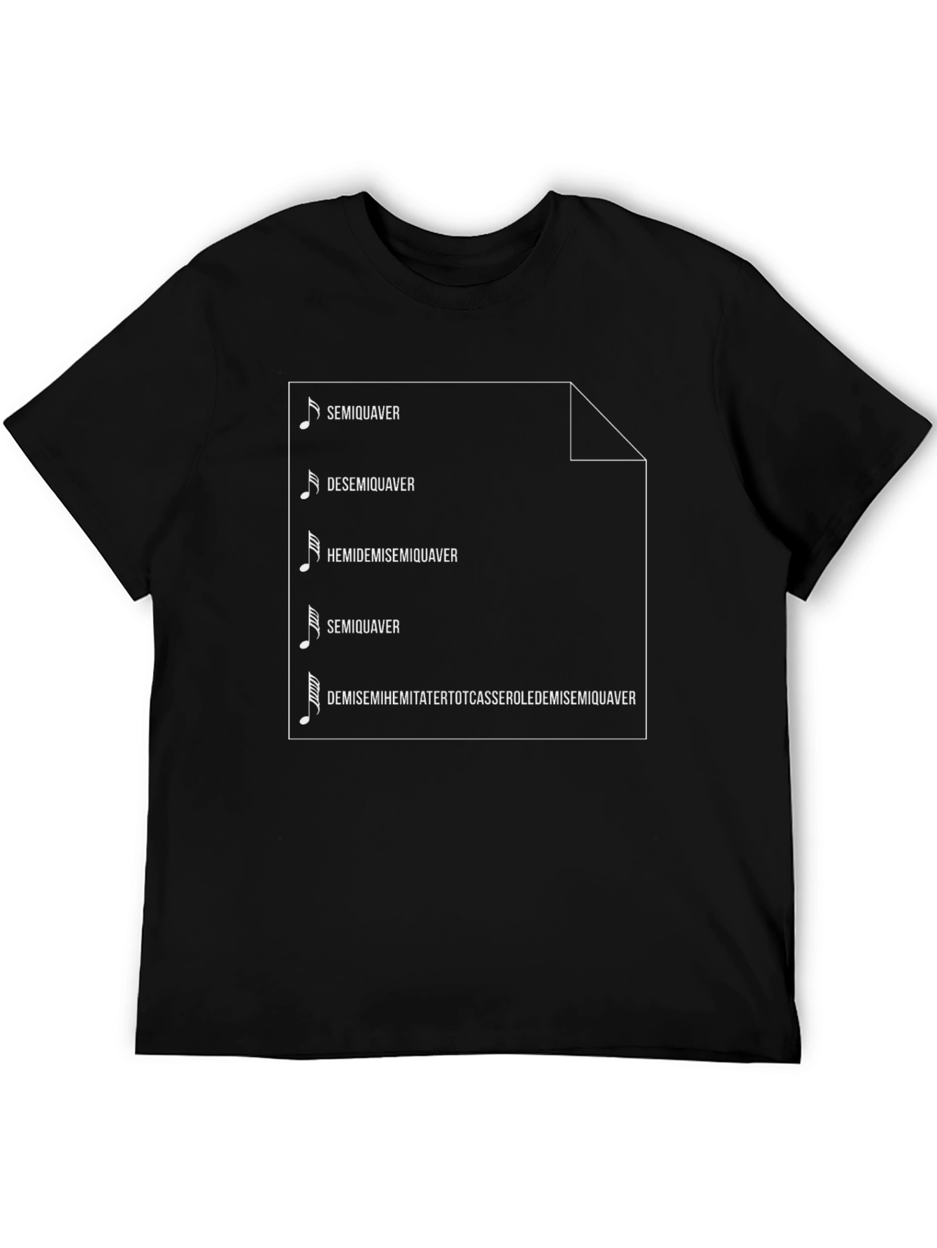 Musical Note Shirt: Funny Music Theory Tee