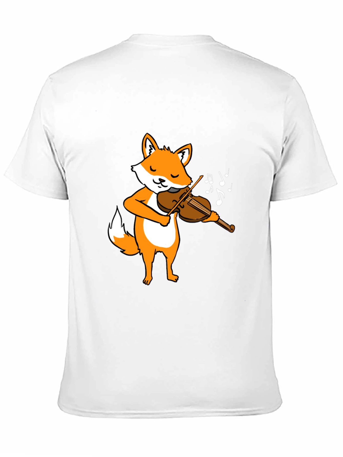 Fox Violinist Graphic Tee - Music Lover T-Shirt