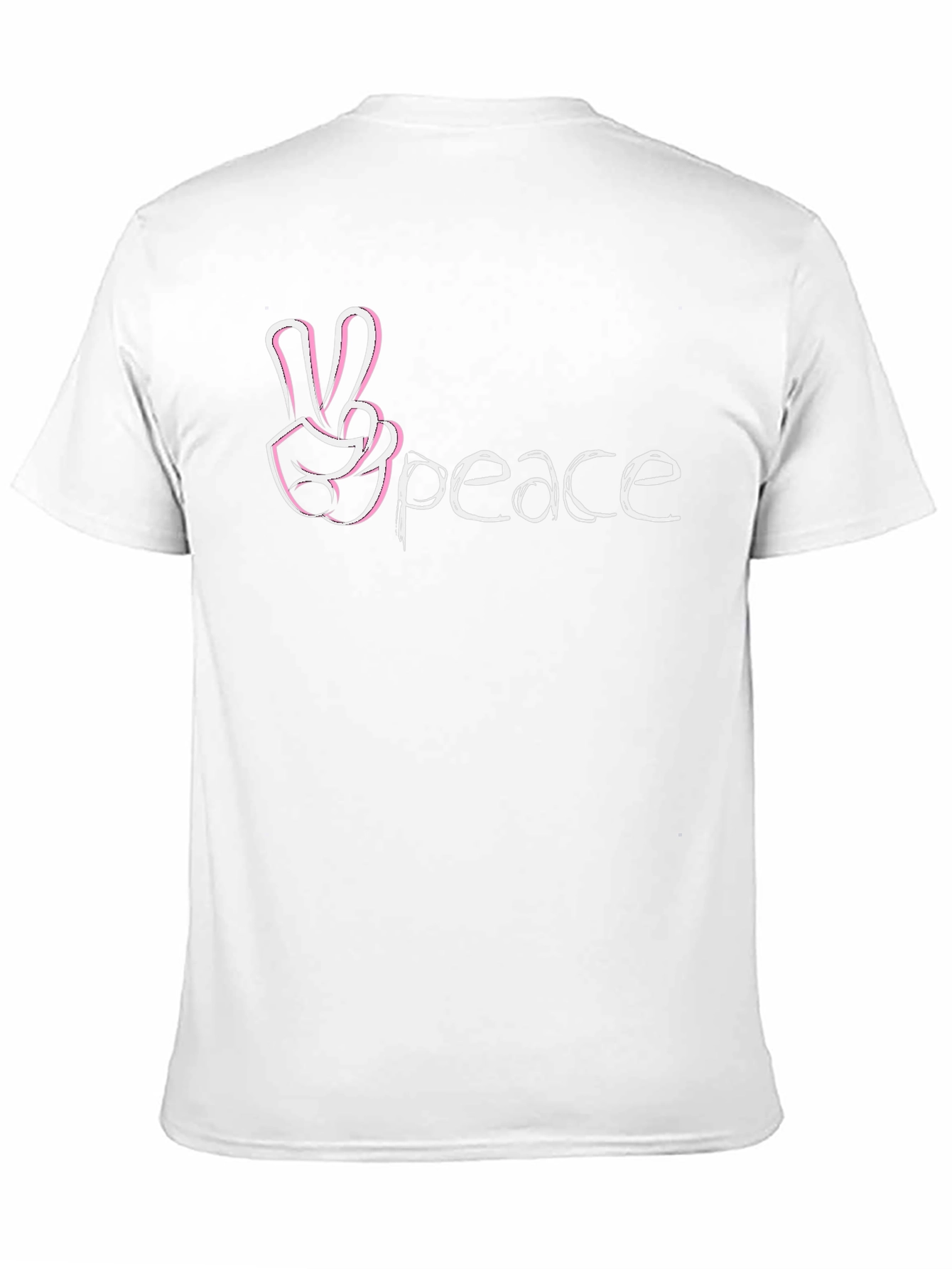 Peace Sign T-Shirt - Black Casual Tee