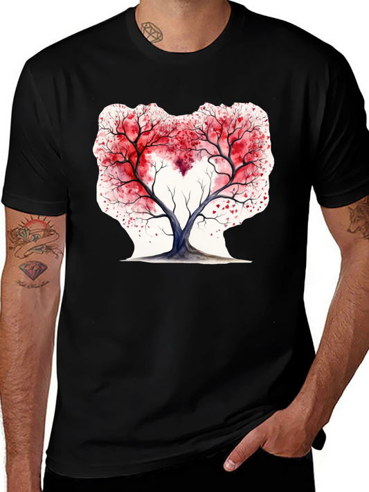 Heart Tree Valentines Day Graphic Tee