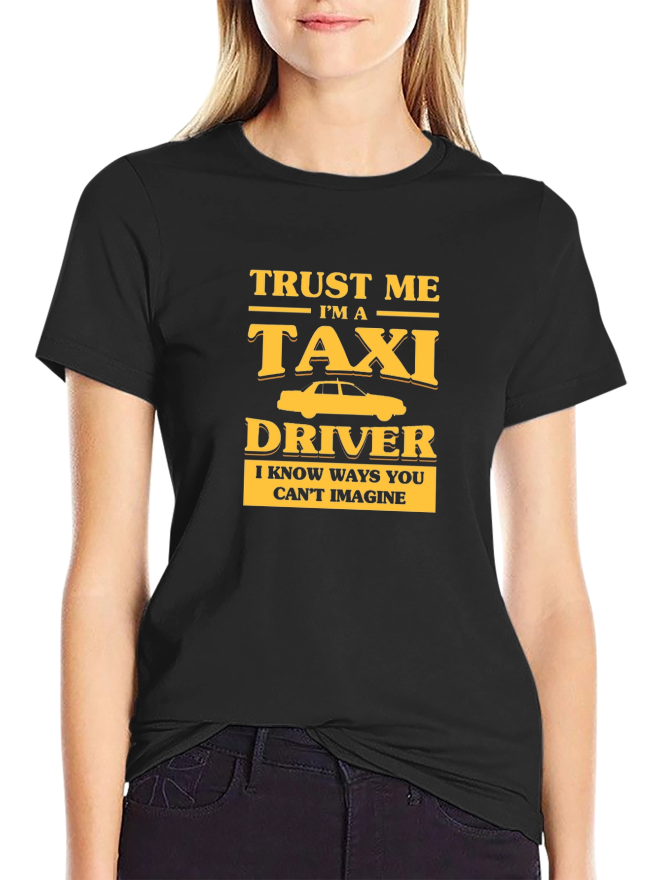 Trust Me Im A Taxi Driver Black T-Shirt
