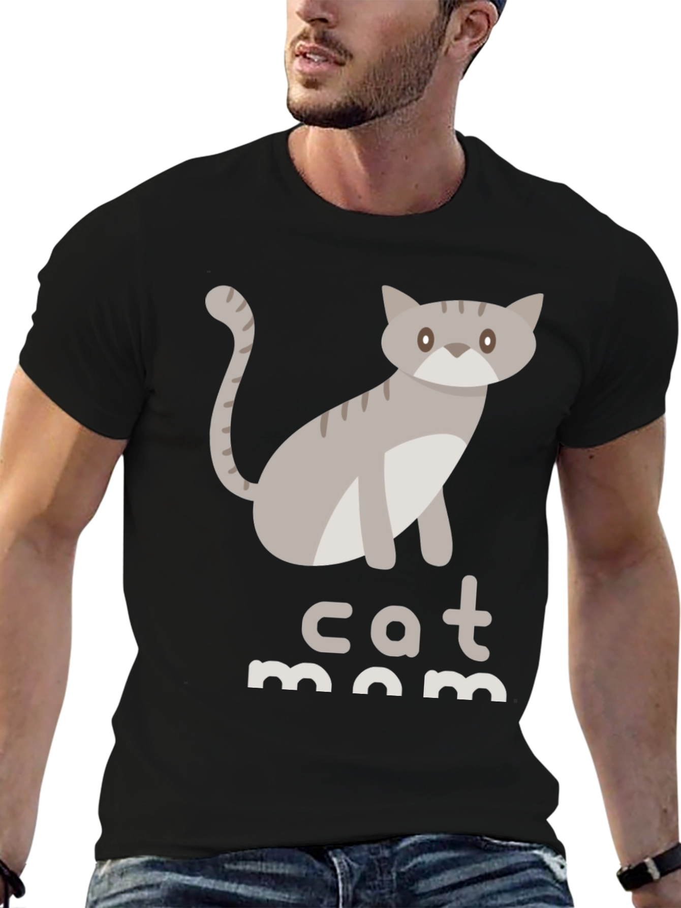 Cat Mom T-Shirt - Cute Graphic Tee