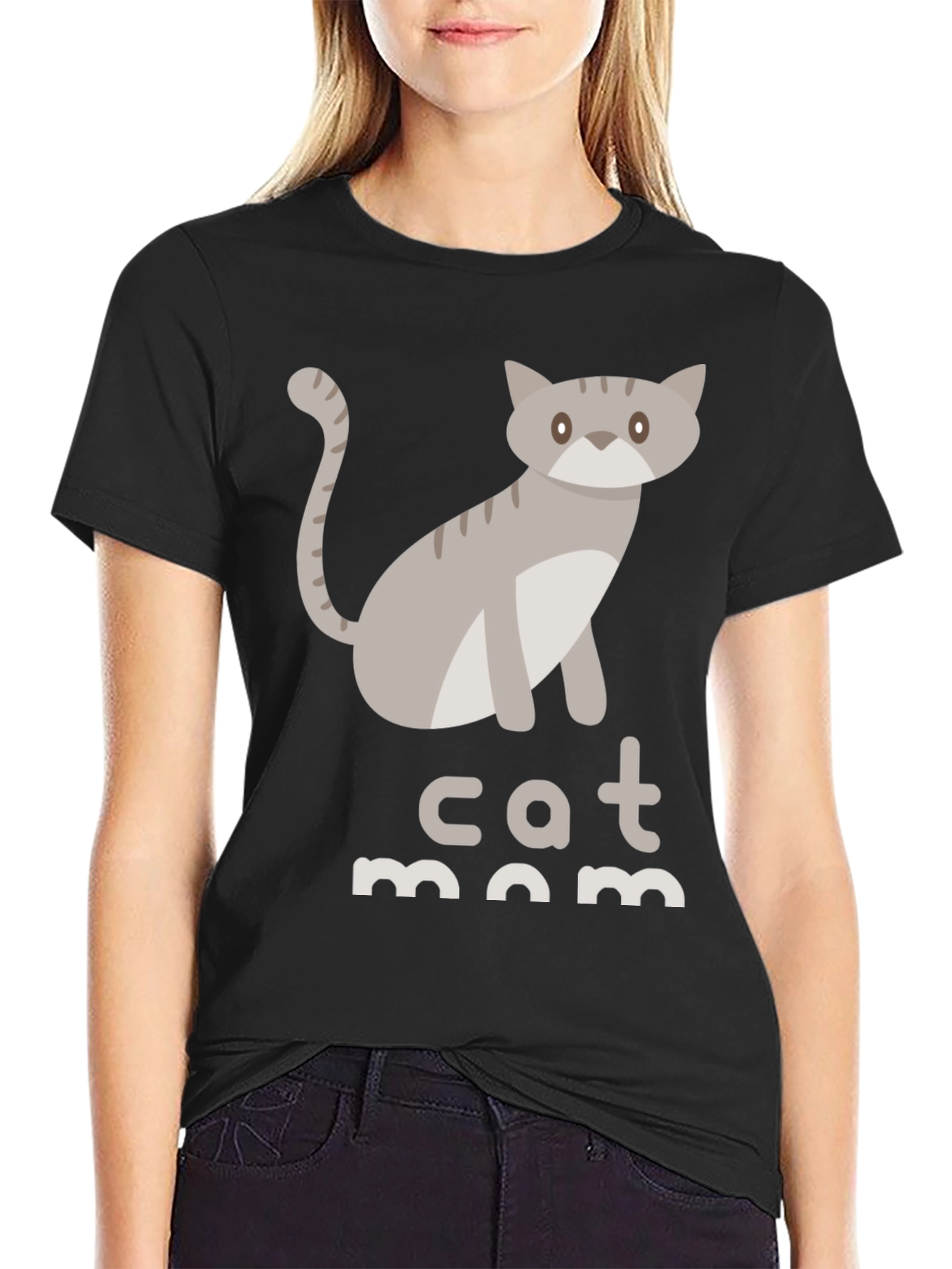 Cat Mom T-Shirt - Cute Graphic Tee