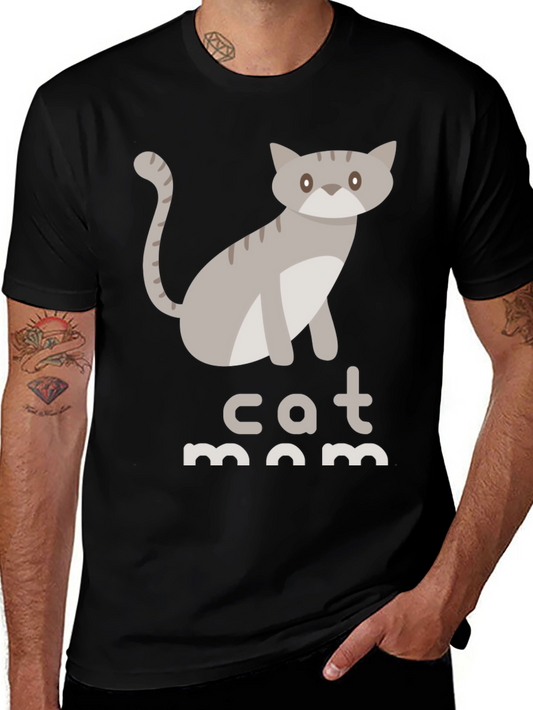 Cat Mom T-Shirt - Cute Graphic Tee