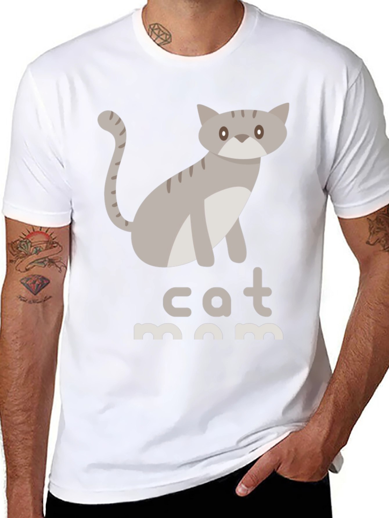 Cat Mom T-Shirt - Cute Graphic Tee