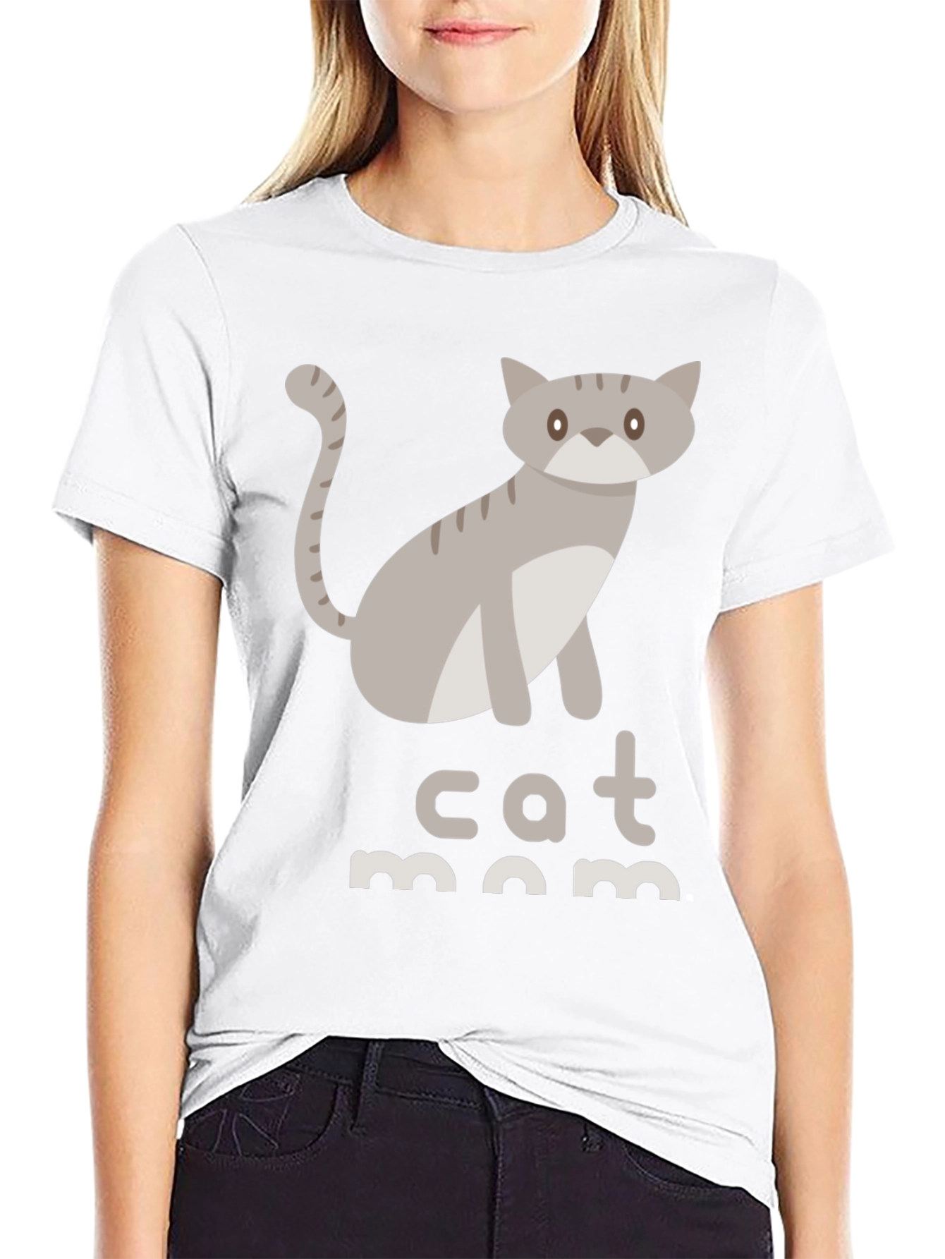 Cat Mom T-Shirt - Cute Graphic Tee