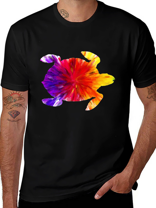 Tie-Dye Turtle Black T-Shirt