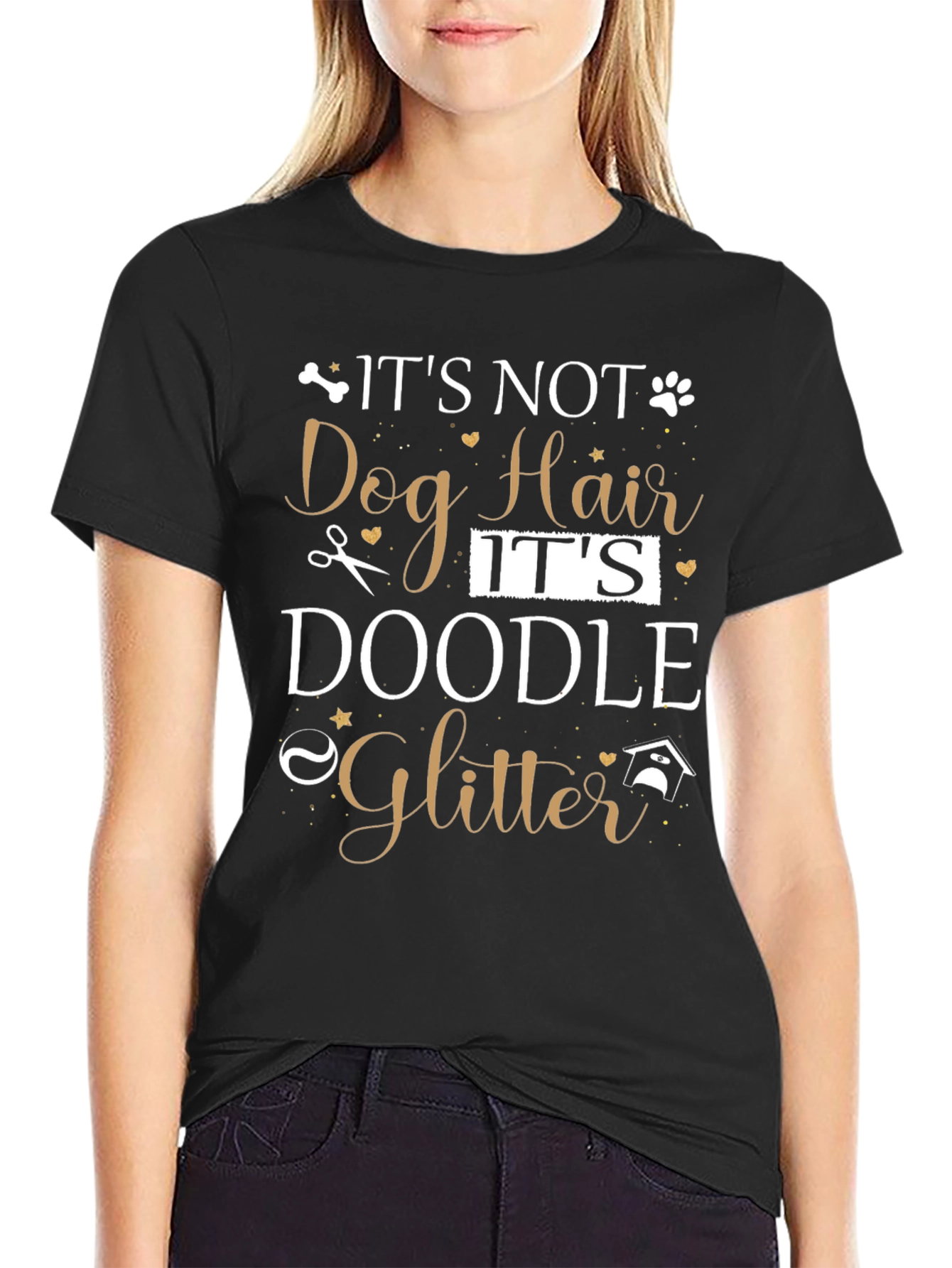 Its Doodle Glitter Graphic Tee