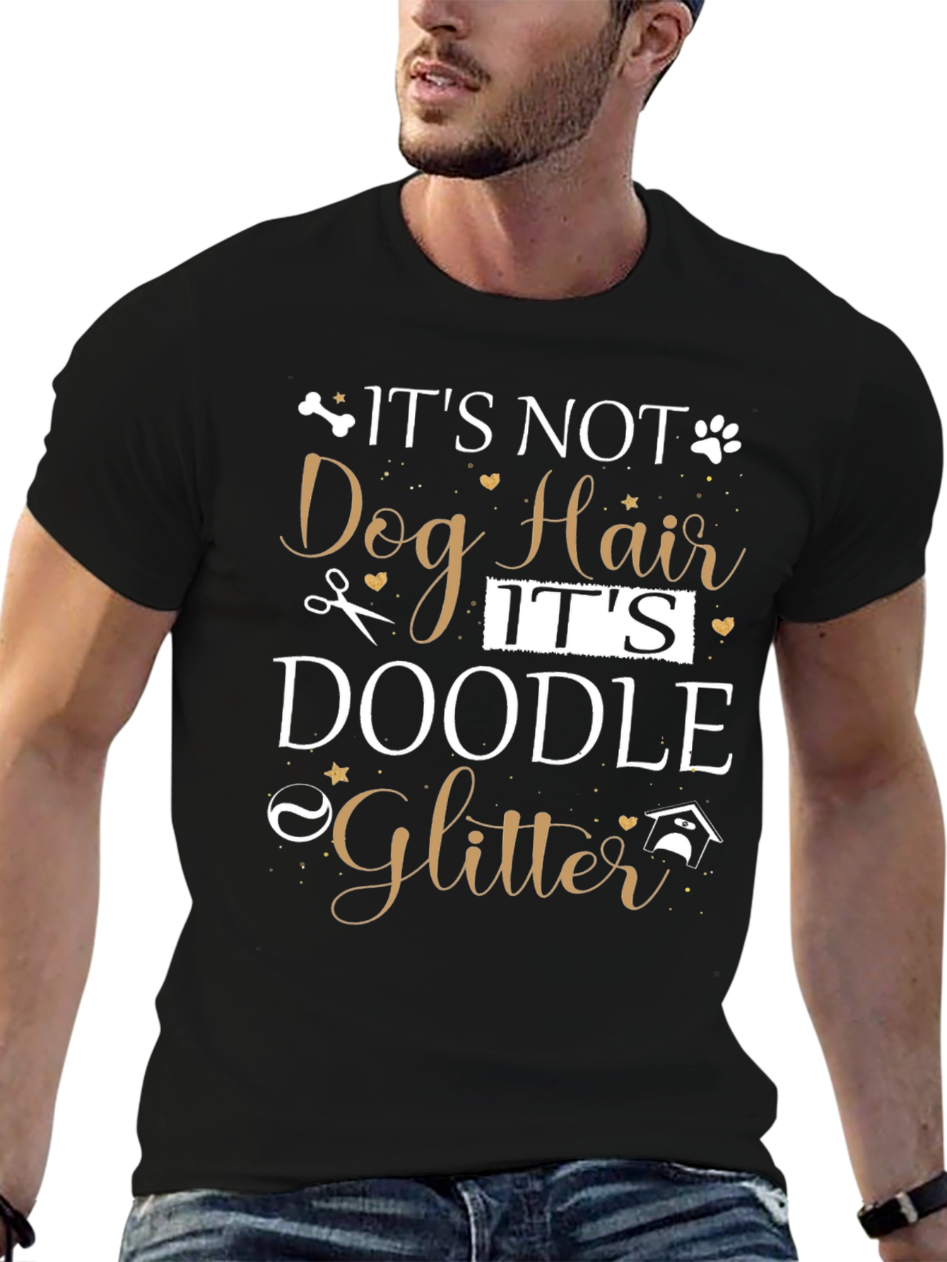 Its Doodle Glitter Graphic Tee