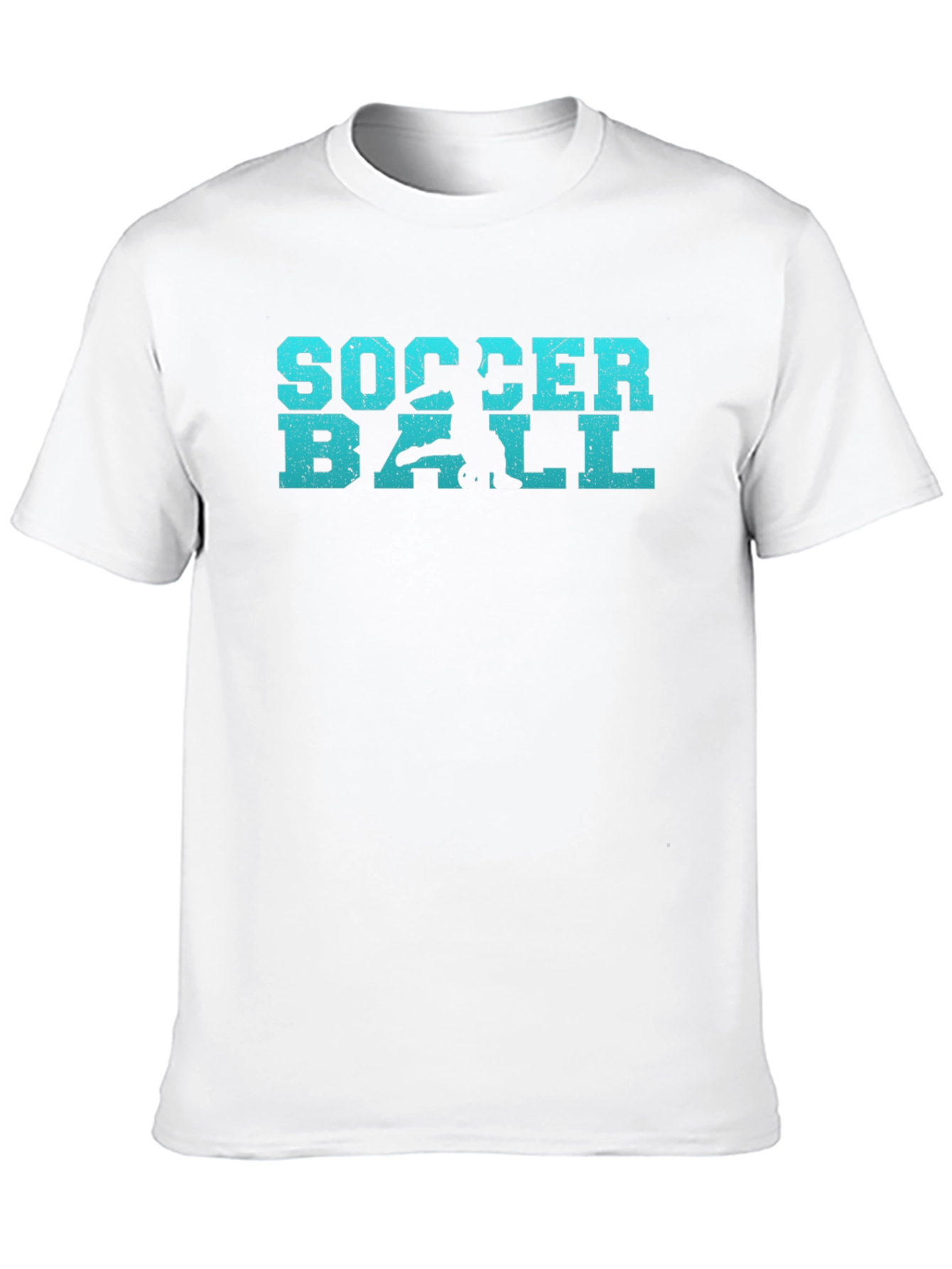 Soccer Ball Graphic T-Shirt - Black
