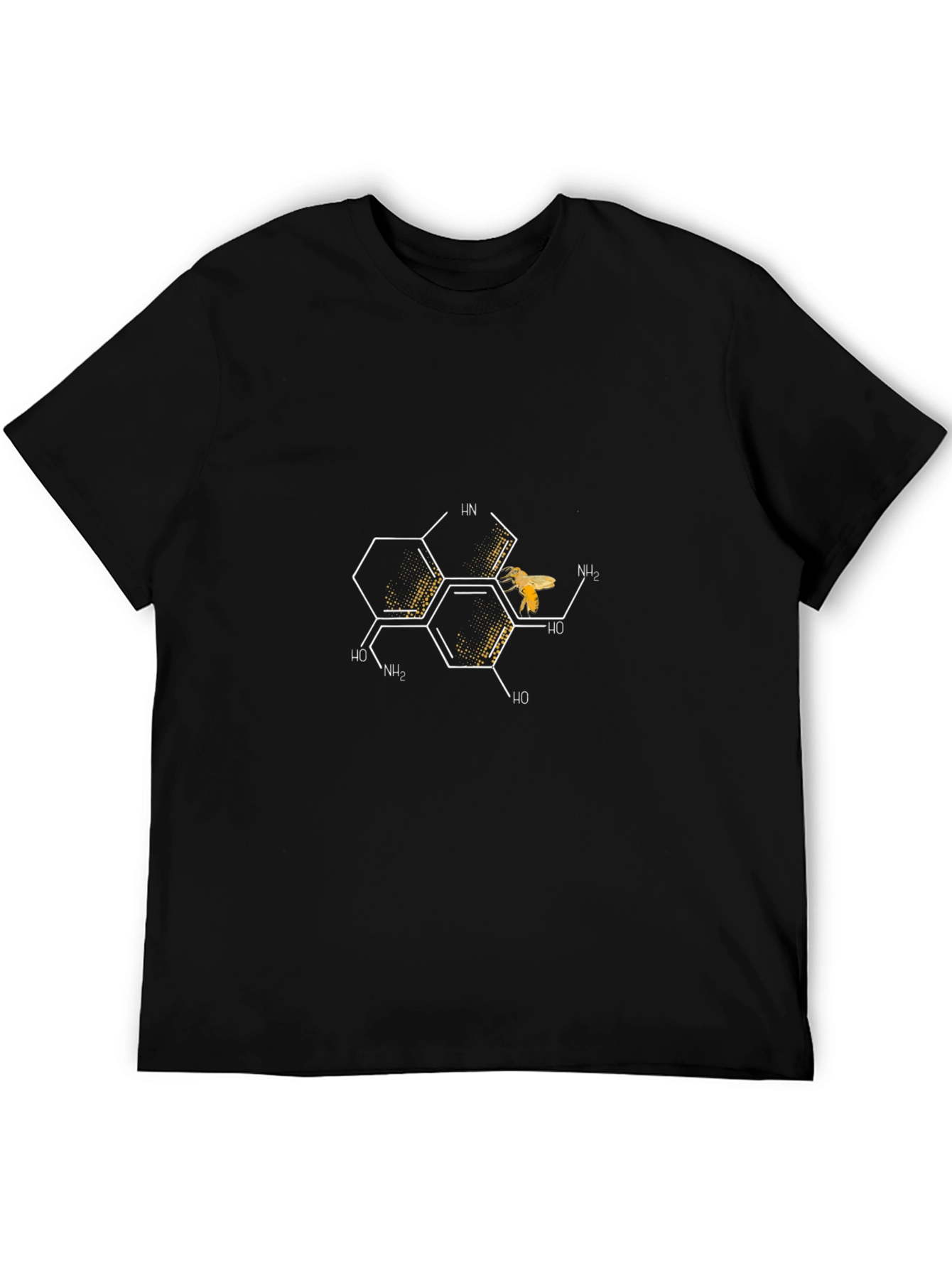Honeycomb Bee Graphic Tee - Science & Nature Style