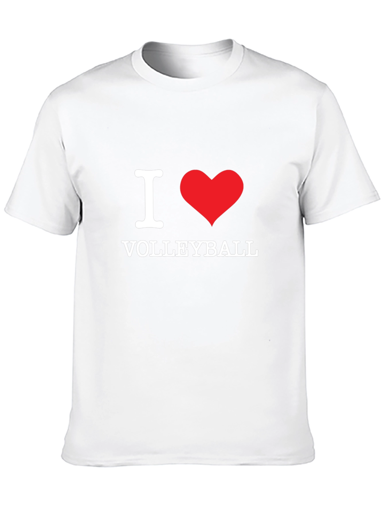 I Love Volleyball Black T-Shirt