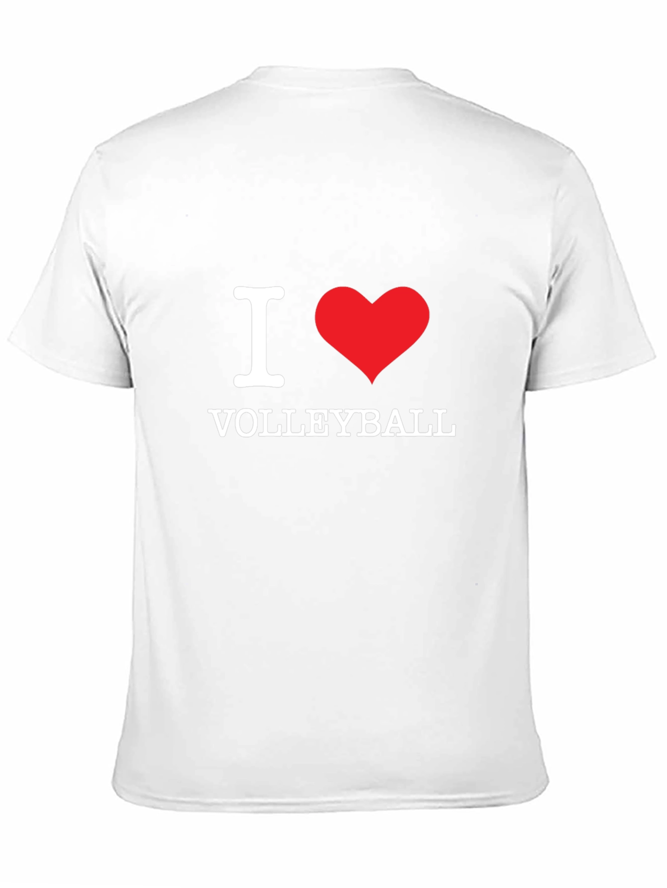 I Love Volleyball Black T-Shirt