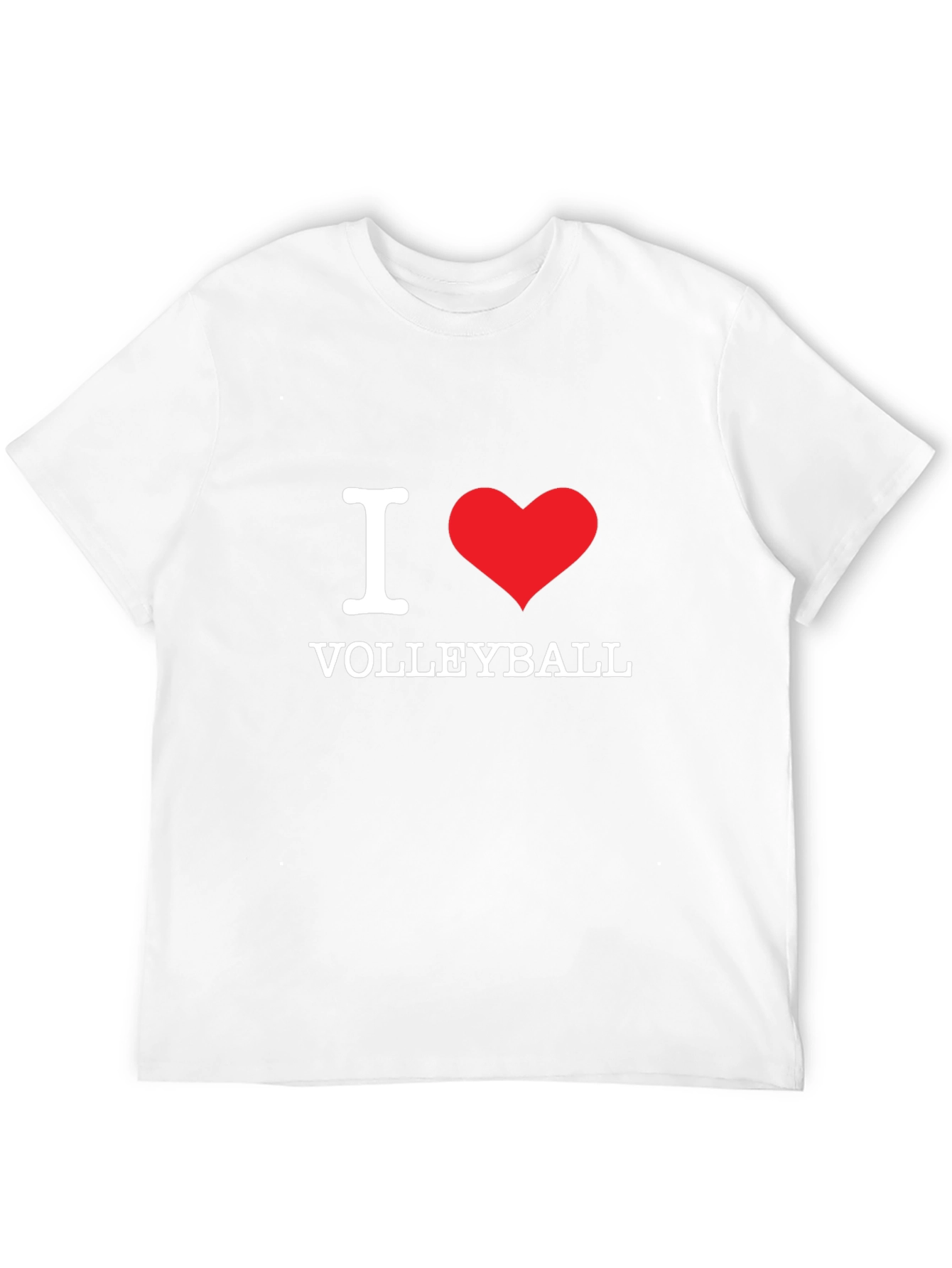 I Love Volleyball Black T-Shirt