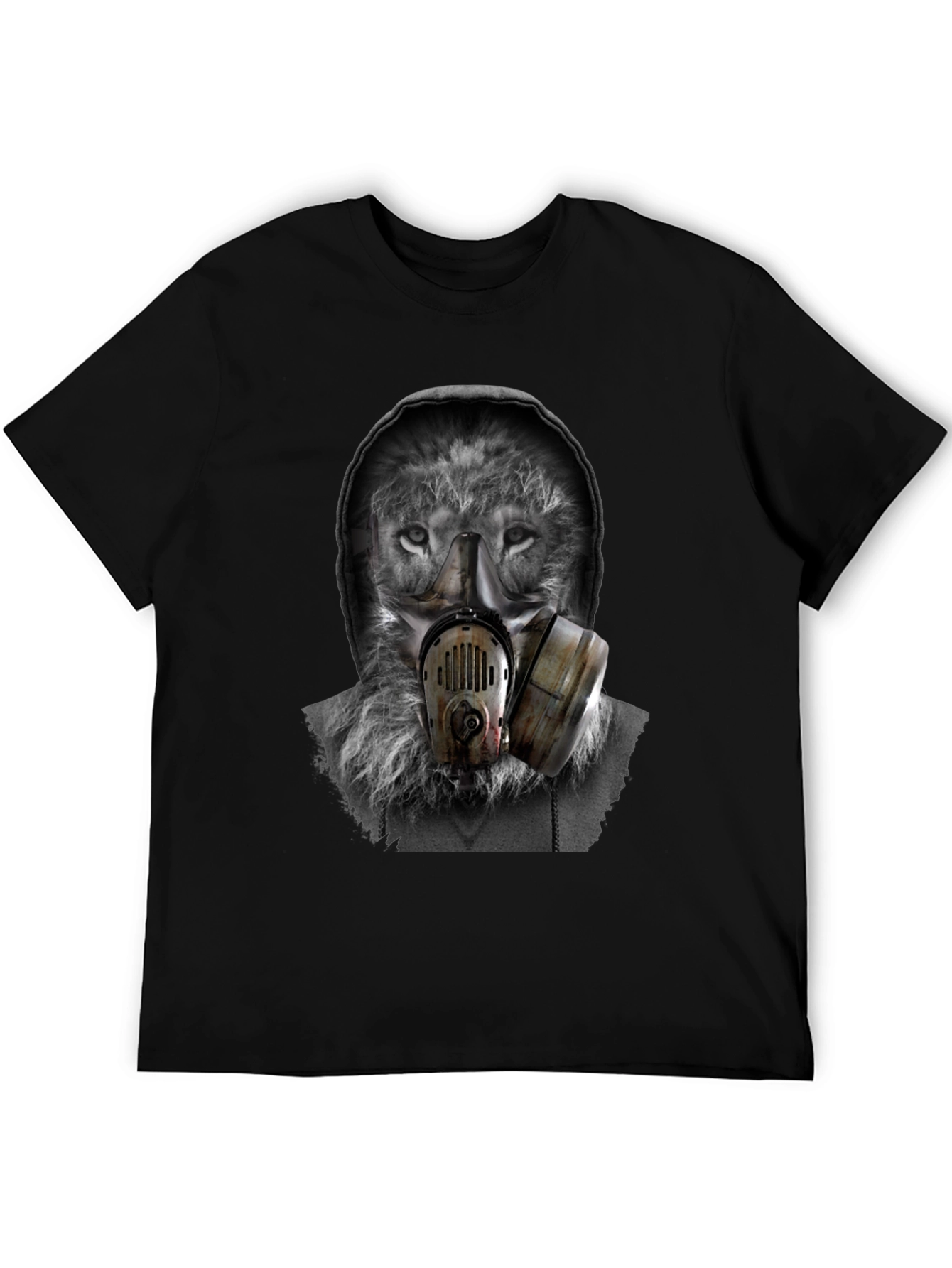 Wolf Gas Mask Graphic T-Shirt - Urban Style
