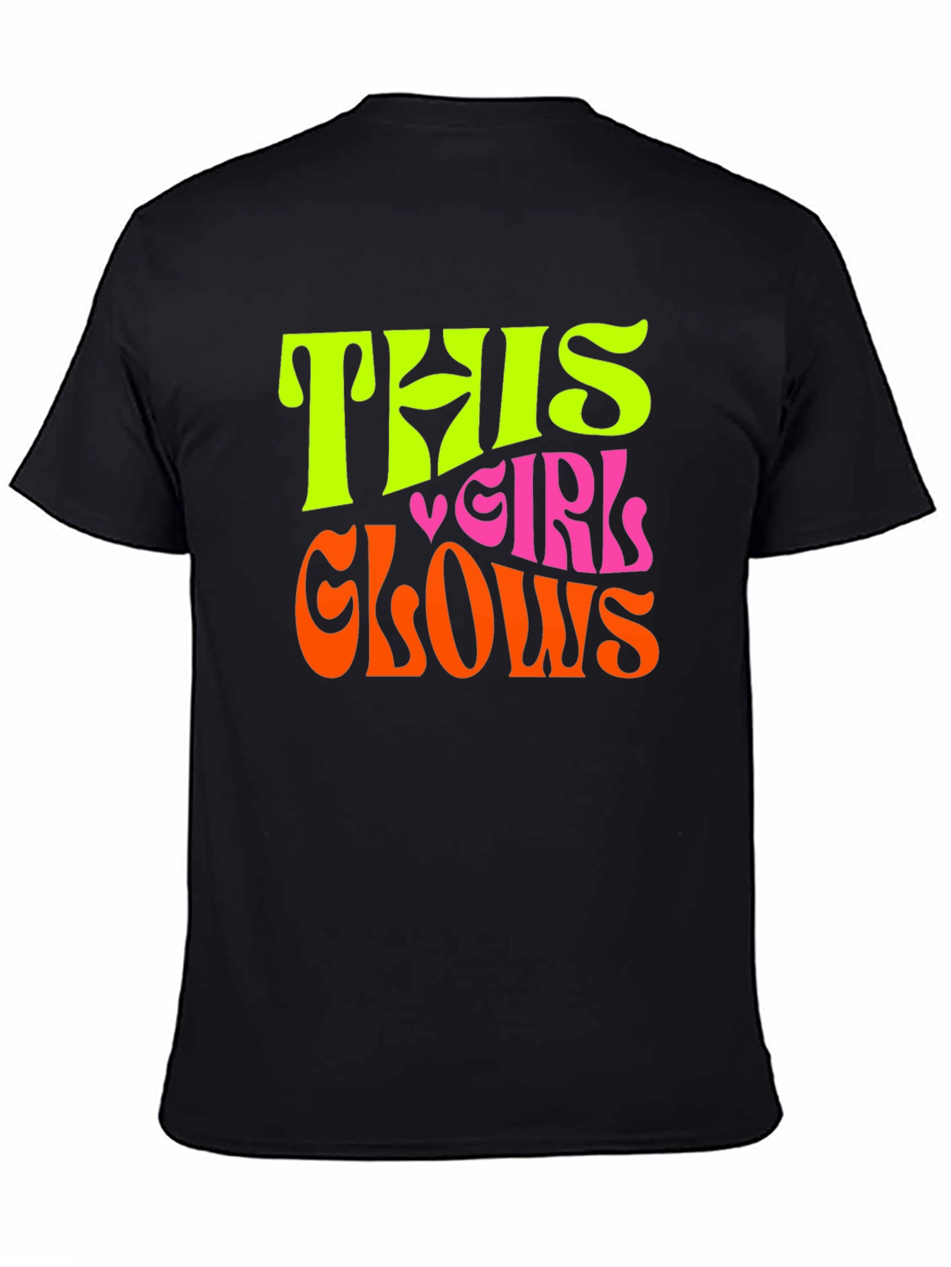 This Girl Glows Graphic Tee - Trendy Fun T-Shirt