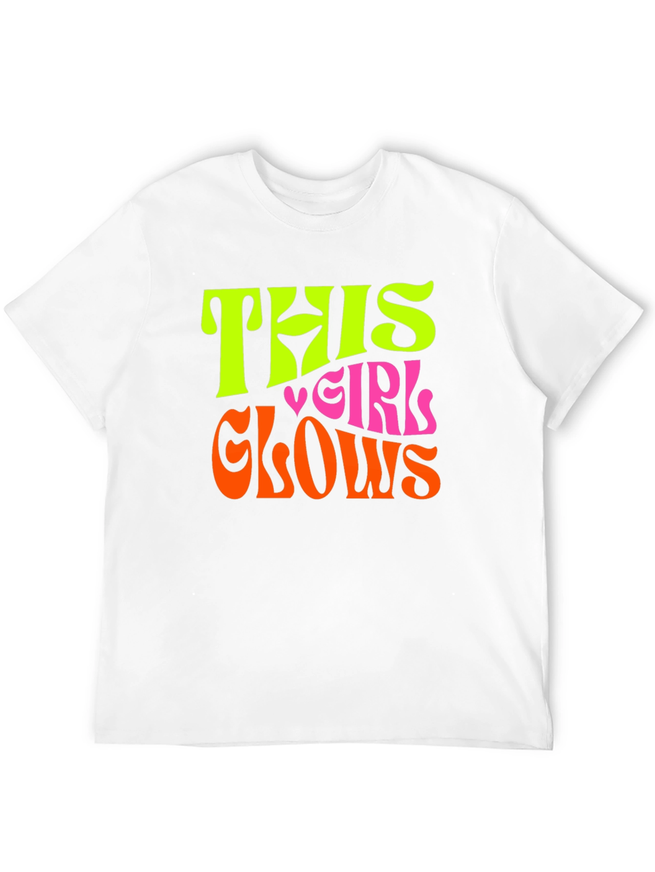 This Girl Glows Graphic Tee - Trendy Fun T-Shirt