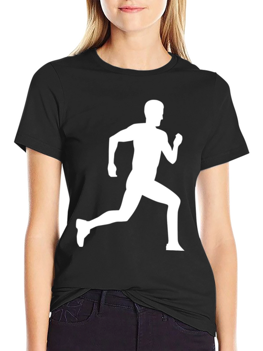 Runner Silhouette Graphic Black T-Shirt