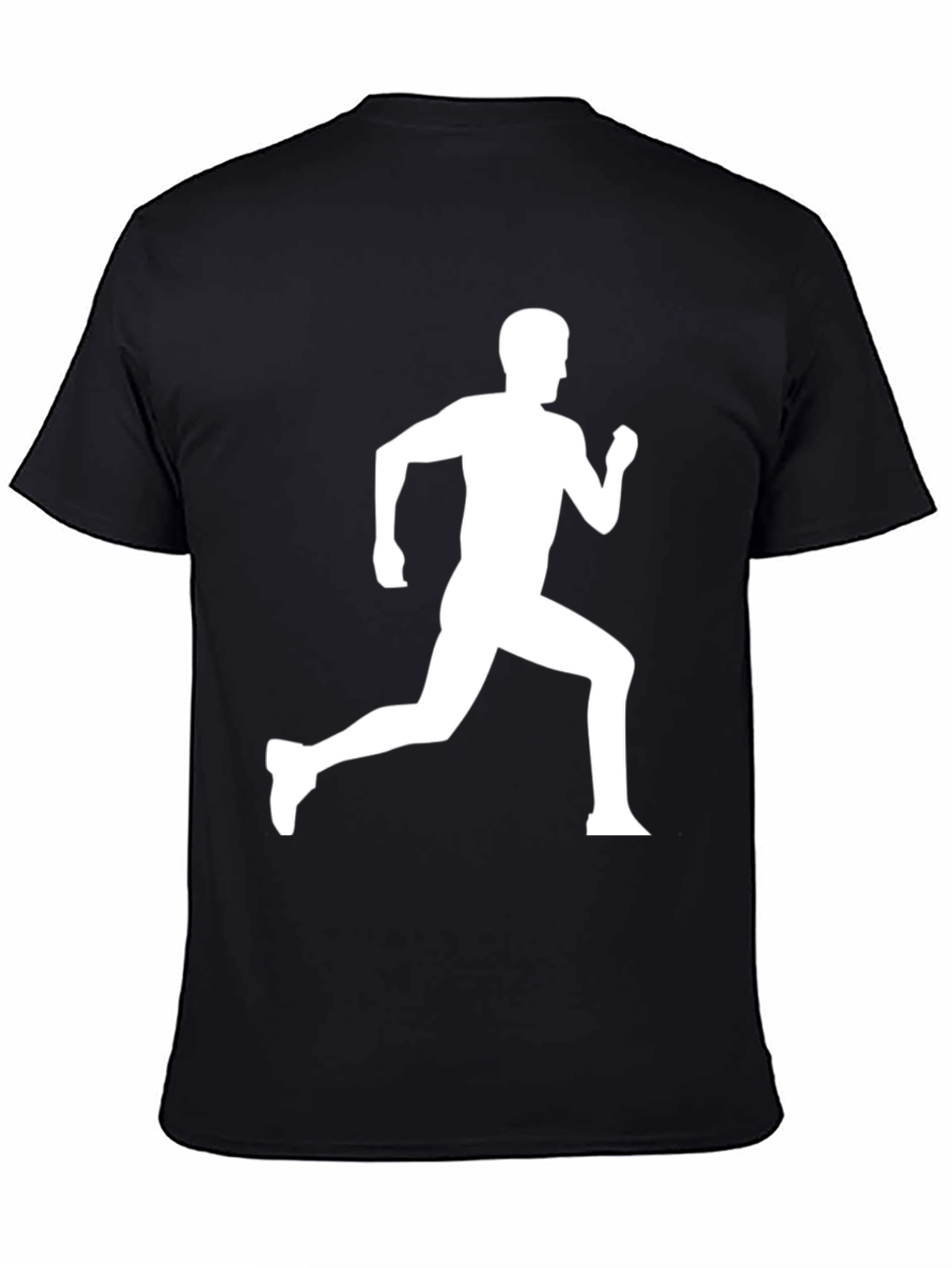 Runner Silhouette Graphic Black T-Shirt