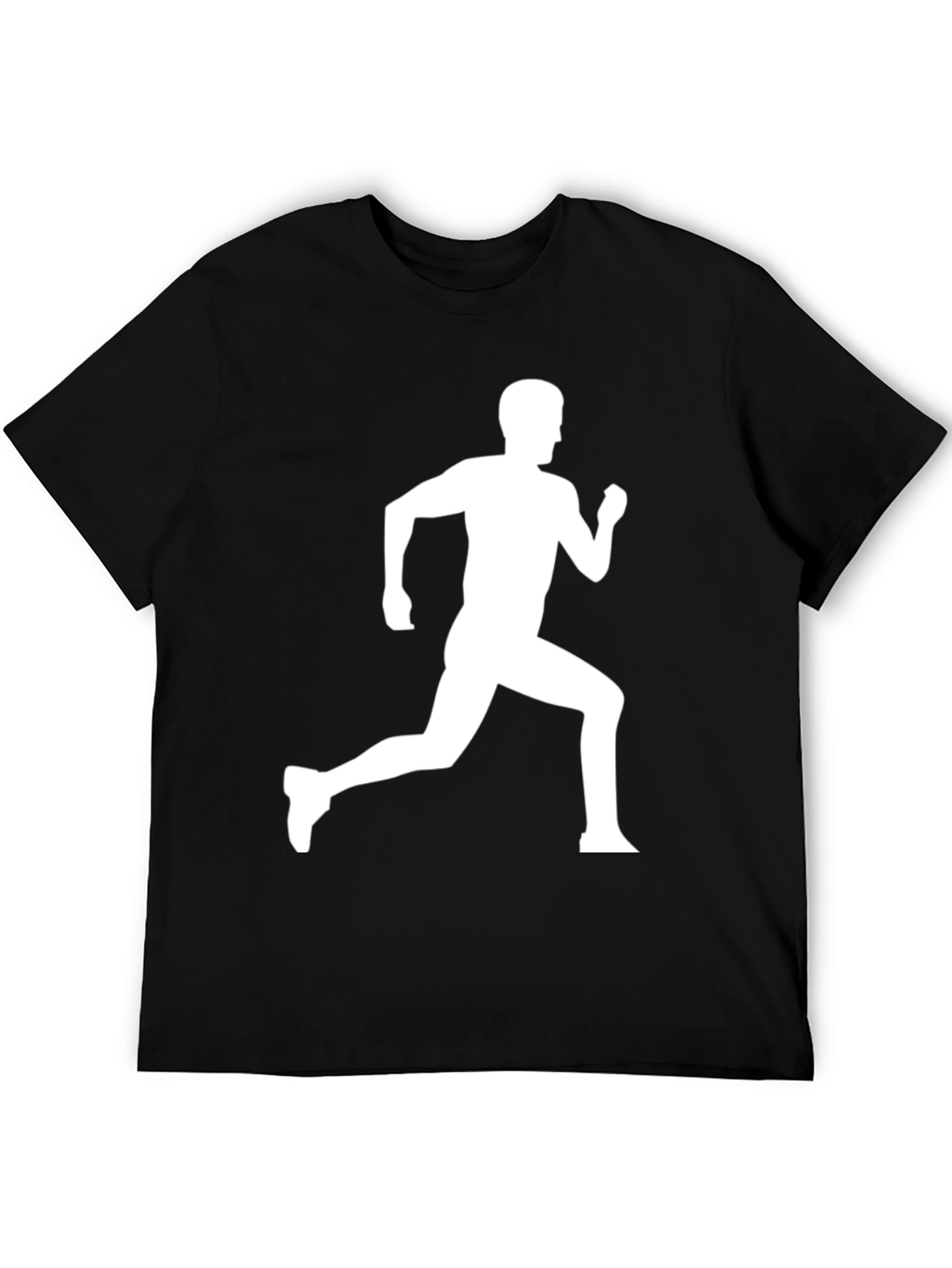Runner Silhouette Graphic Black T-Shirt