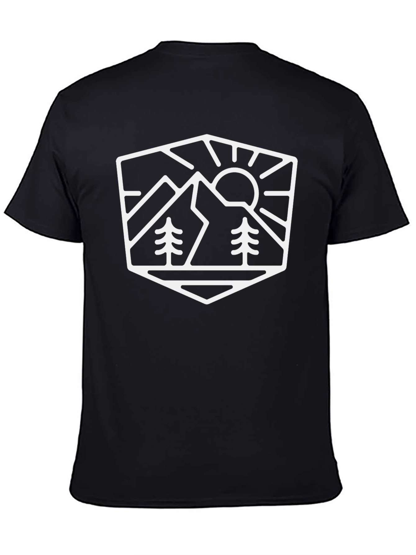 Mountain Graphic Black T-Shirt - Adventure Ready
