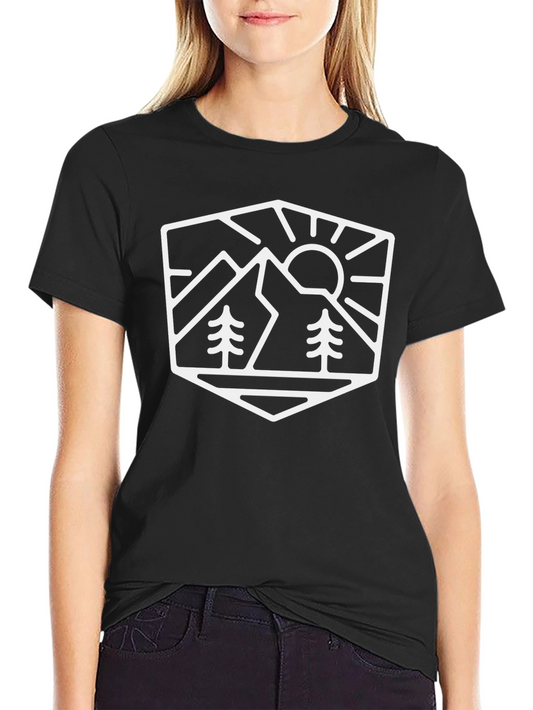 Mountain Graphic Black T-Shirt - Adventure Ready