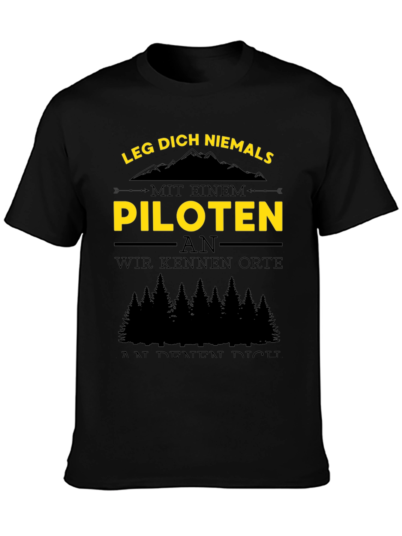 Pilot T-Shirt - Funny German Quote Tee