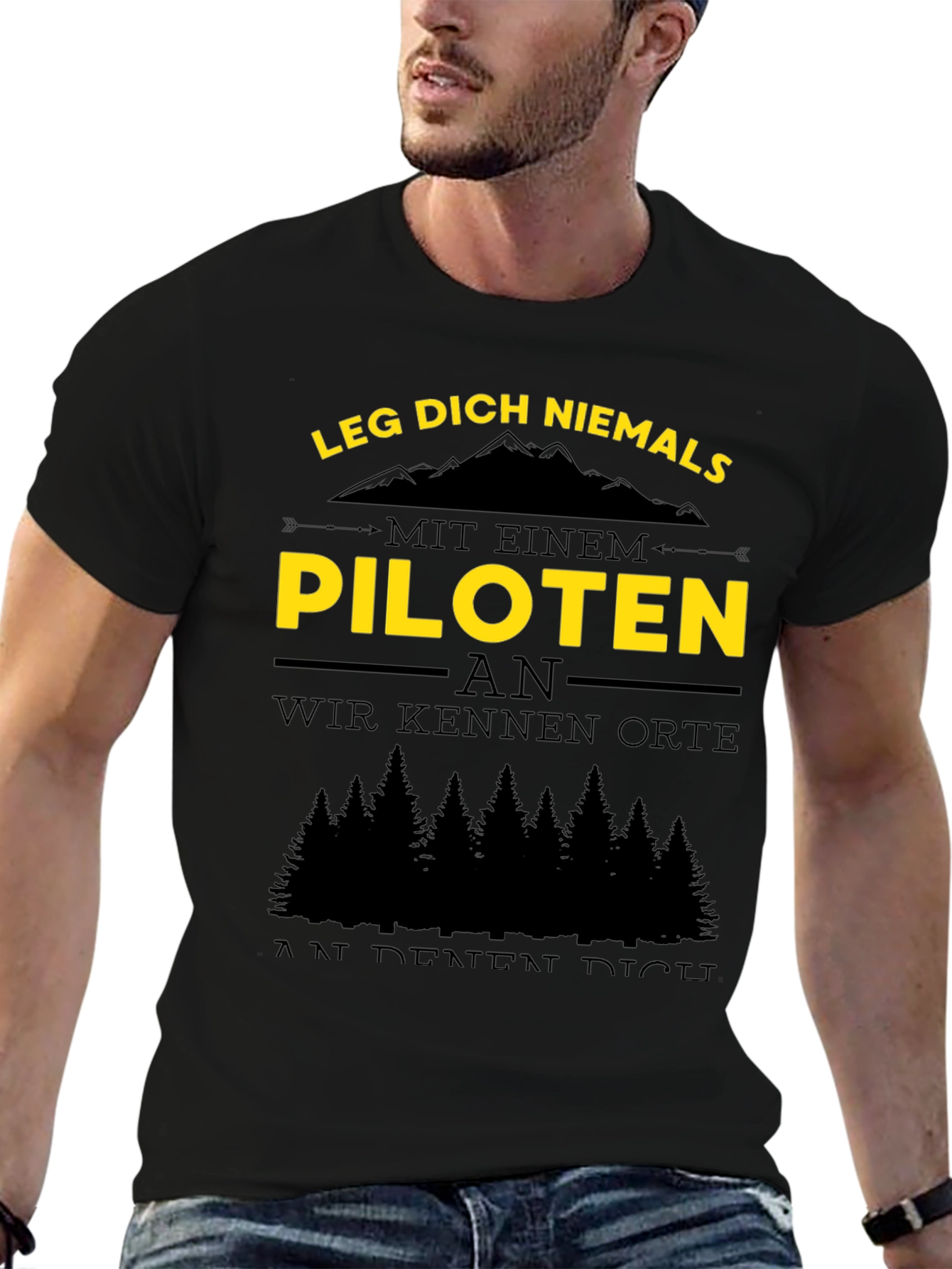 Pilot T-Shirt - Funny German Quote Tee