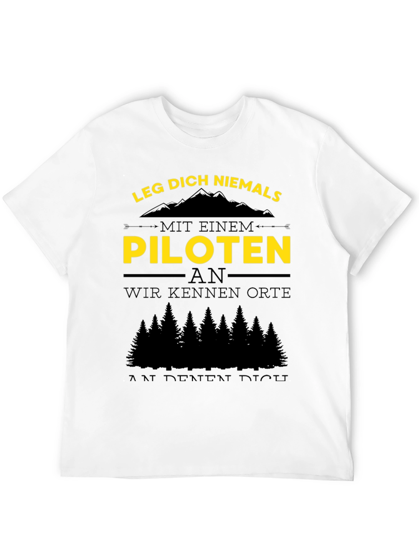 Pilot T-Shirt - Funny German Quote Tee