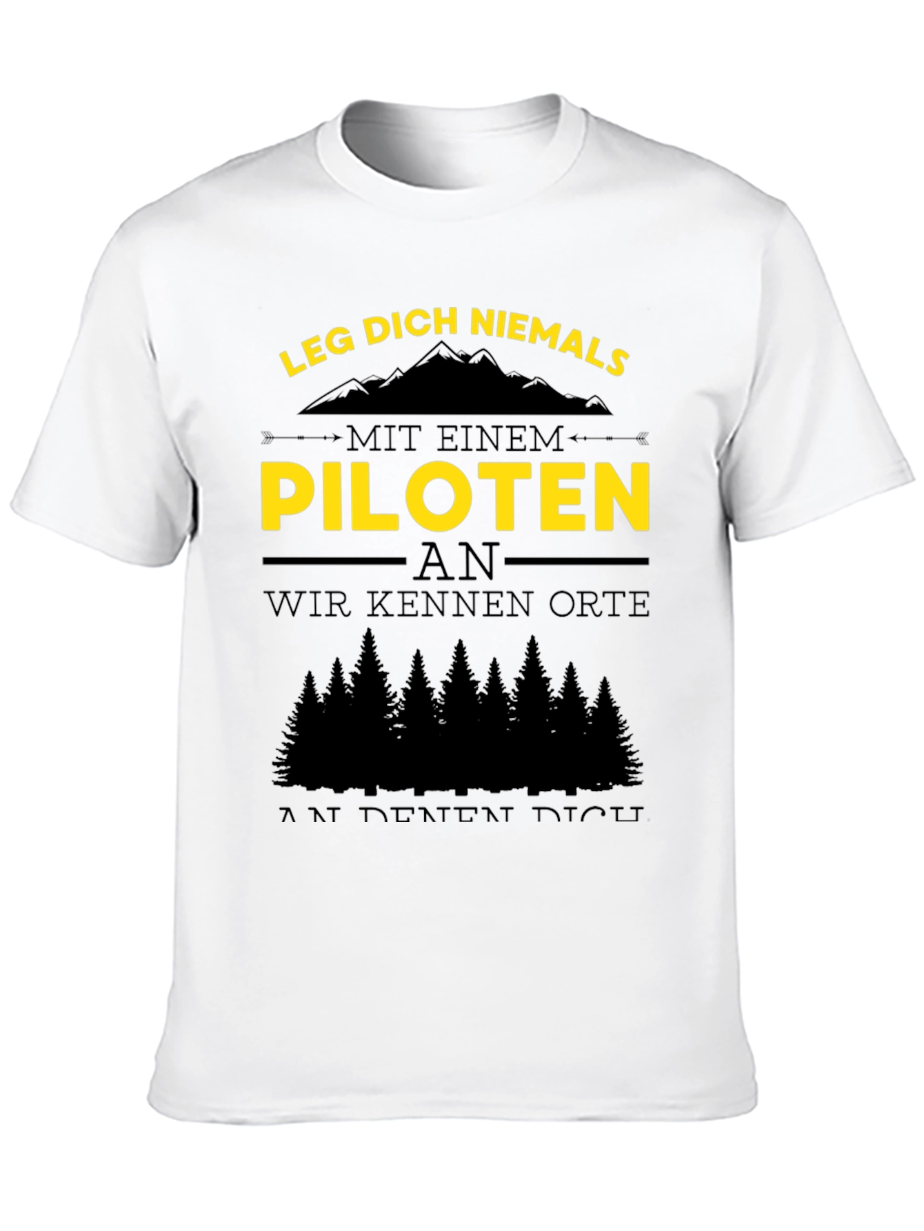 Pilot T-Shirt - Funny German Quote Tee