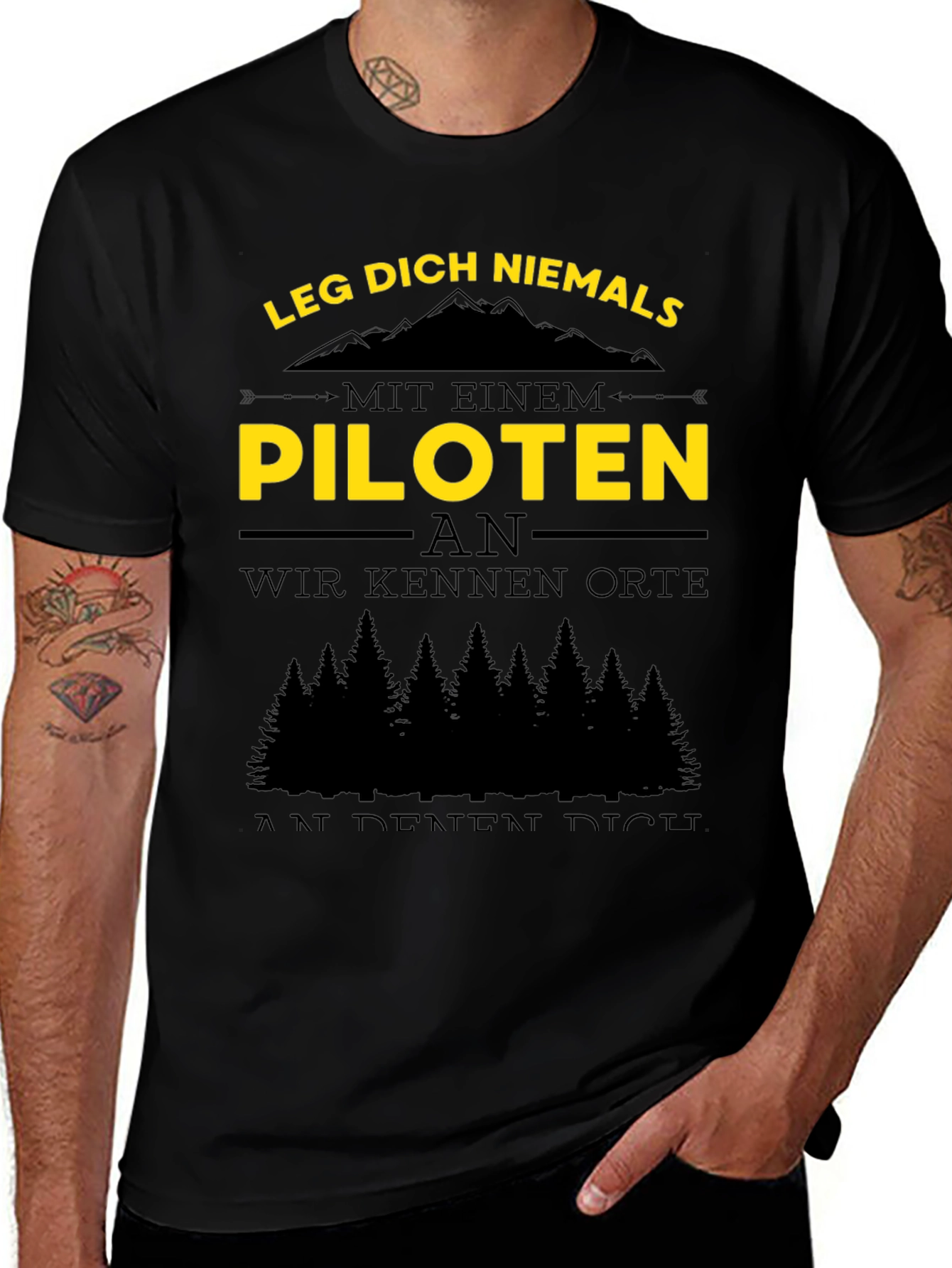 Pilot T-Shirt - Funny German Quote Tee