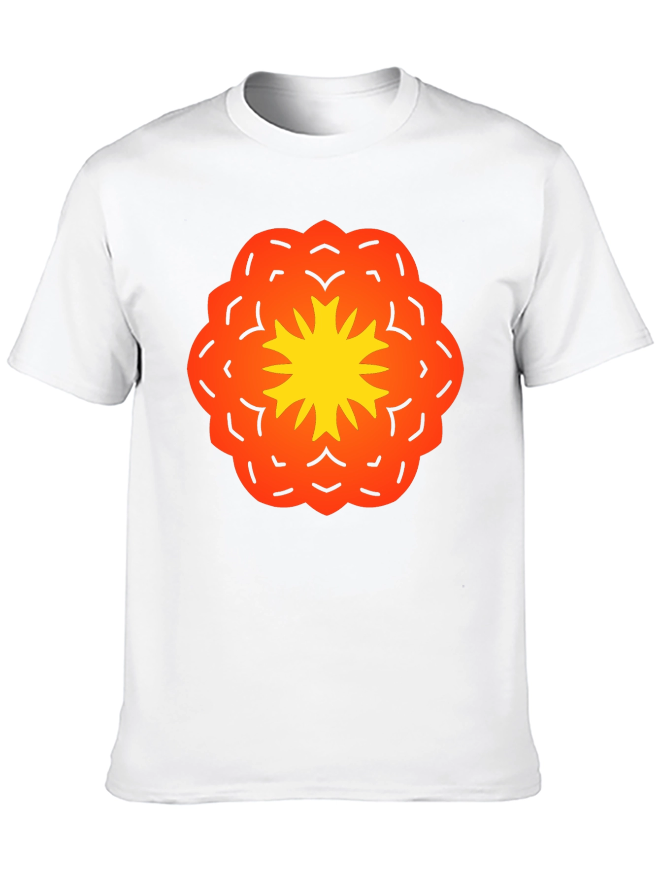 Vibrant Flower Graphic Black T-Shirt