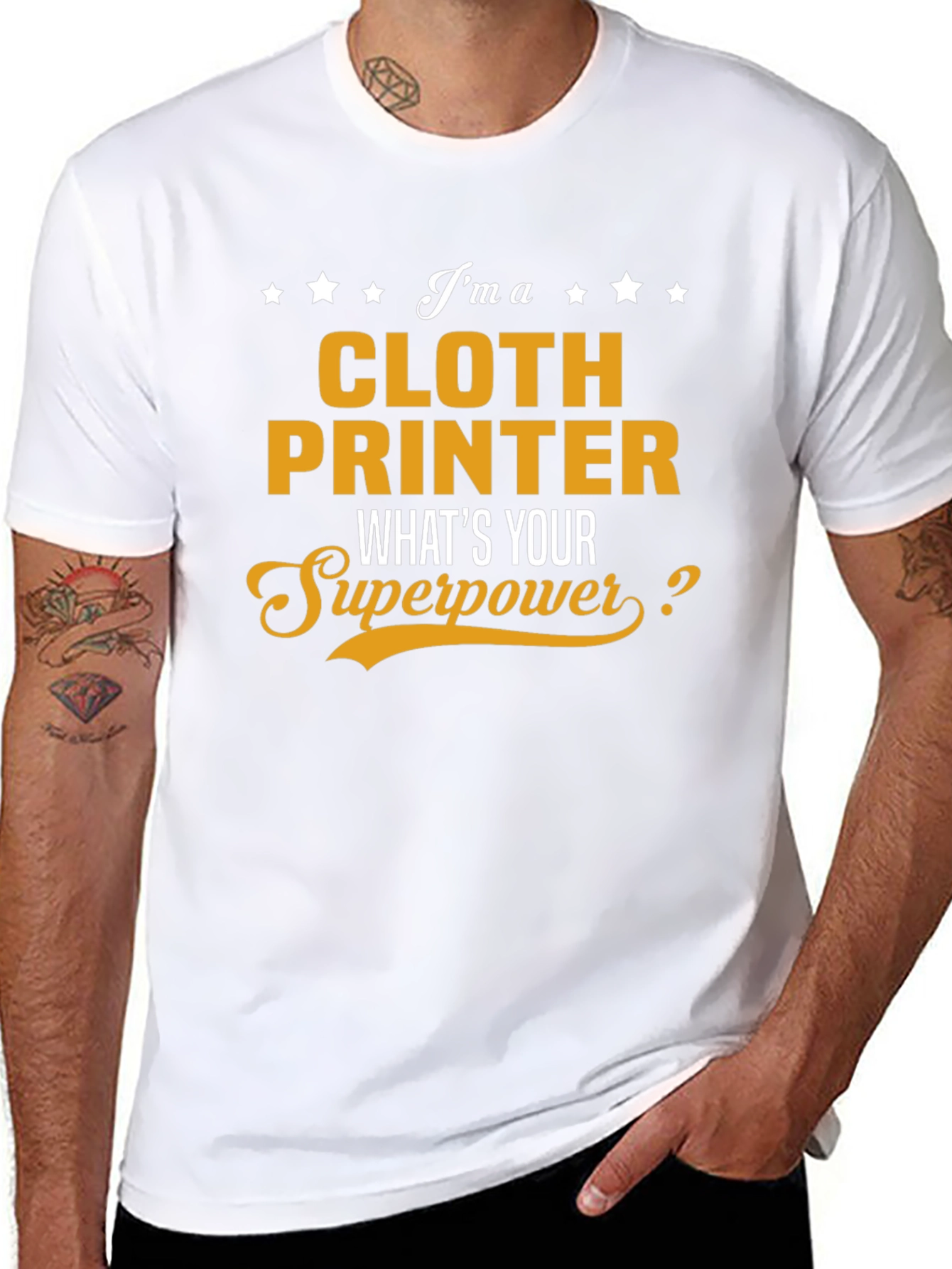Cloth Printer Superpower T-Shirt