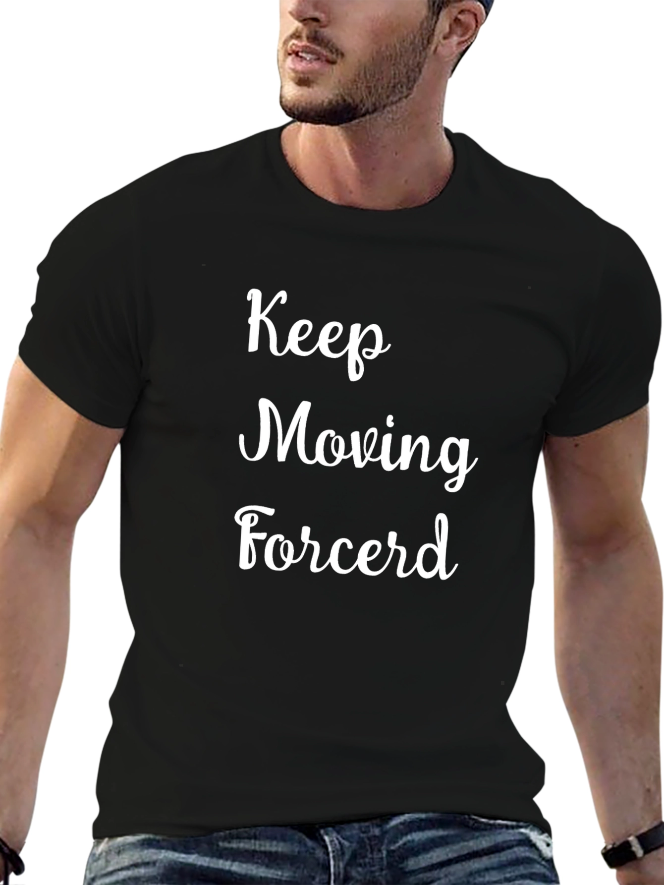 Keep Moving Forcerd Black T-Shirt