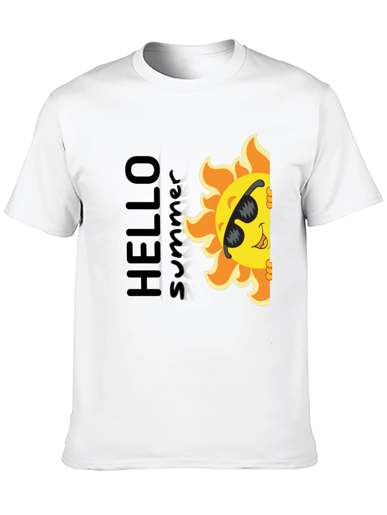 Hello Summer Sun Graphic T-Shirt