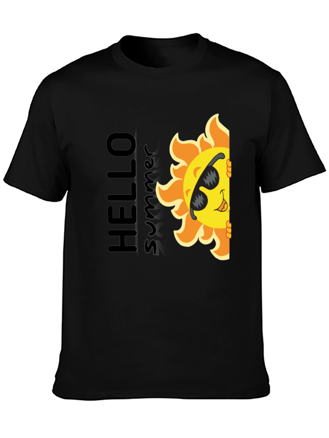 Hello Summer Sun Graphic T-Shirt
