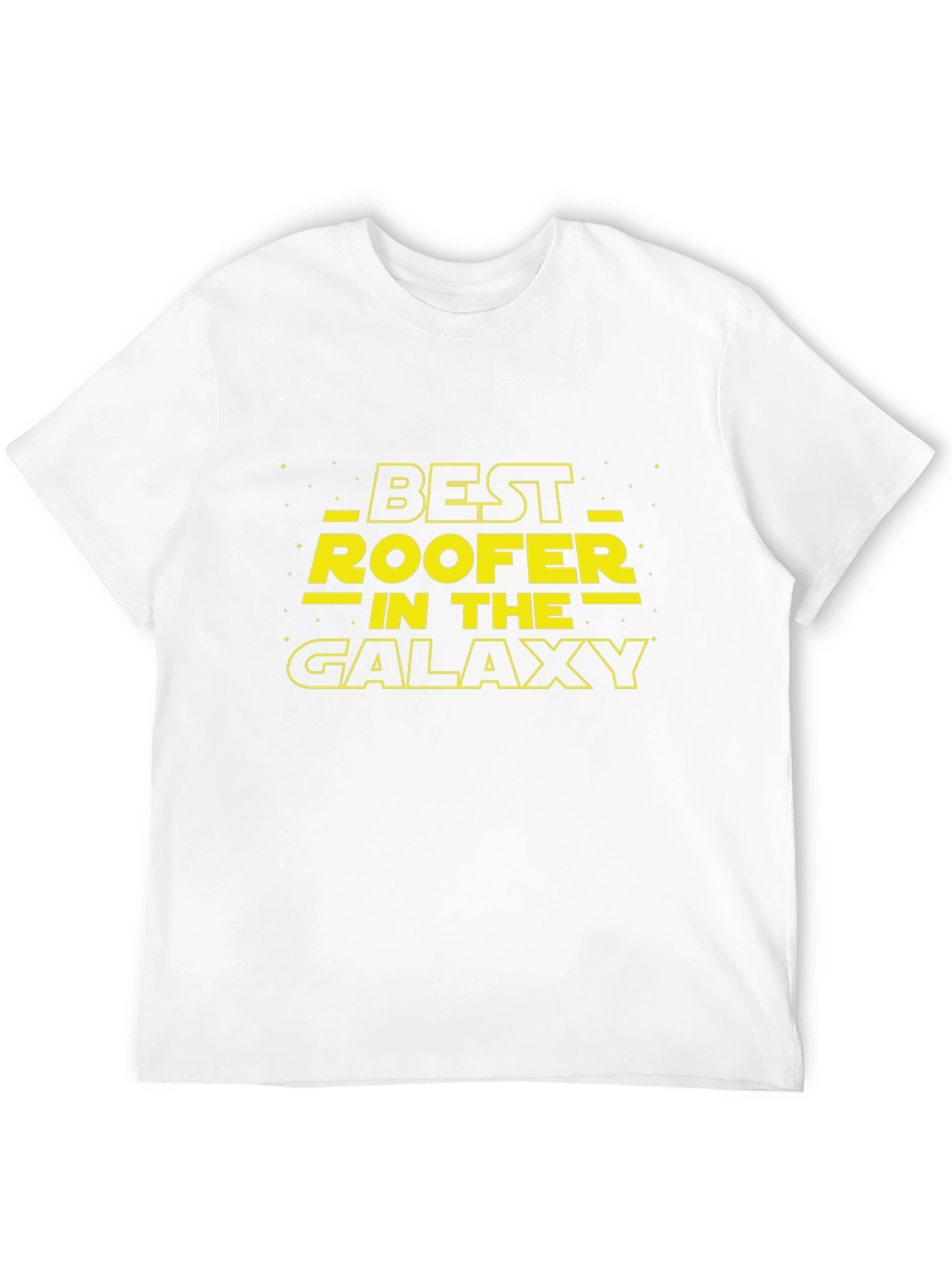 Best Roofer in the Galaxy Black T-Shirt