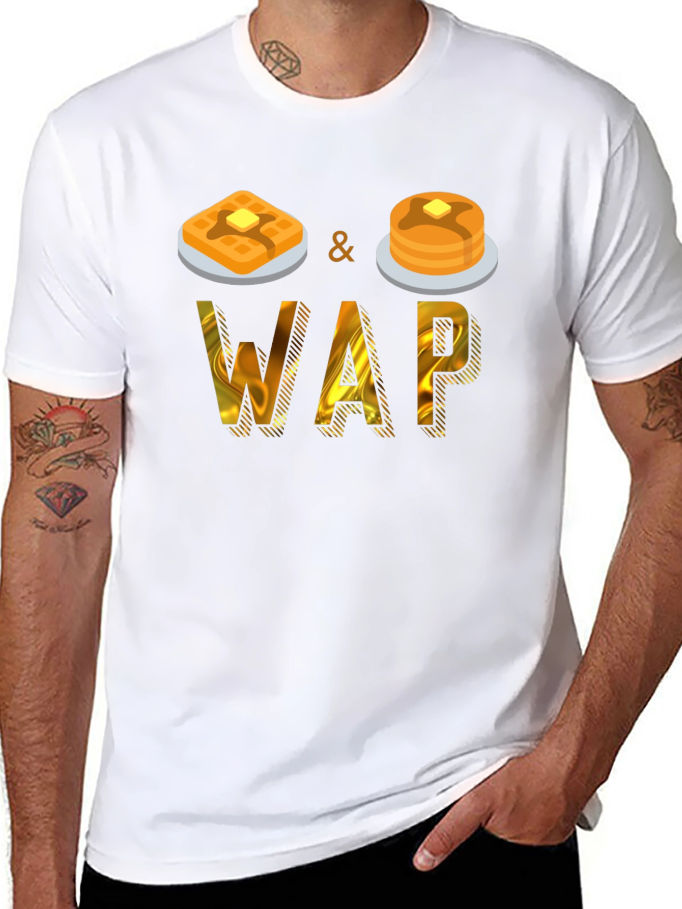 Waffles and Pancakes WAP T-Shirt