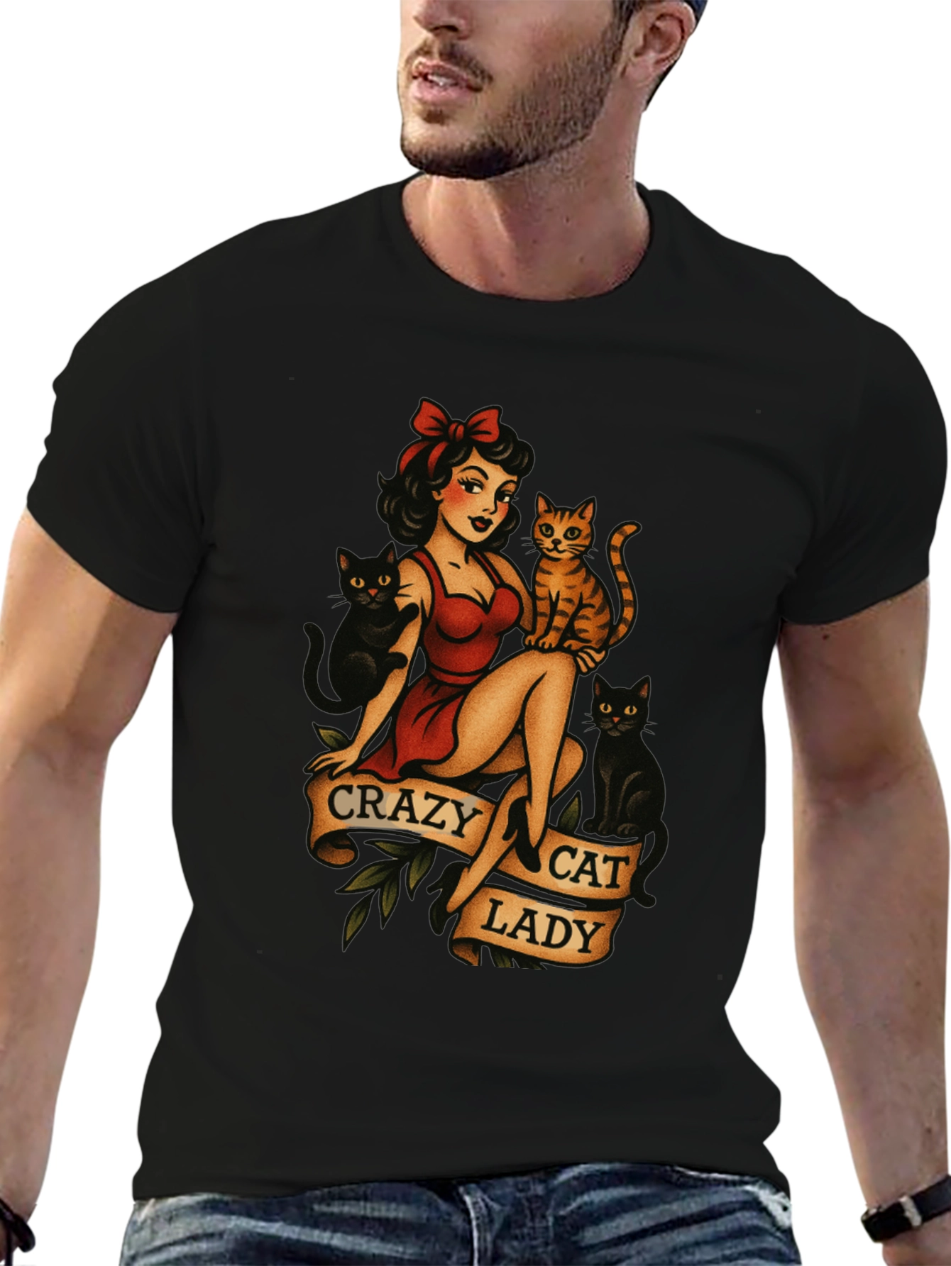 Crazy Cat Lady Graphic T-Shirt