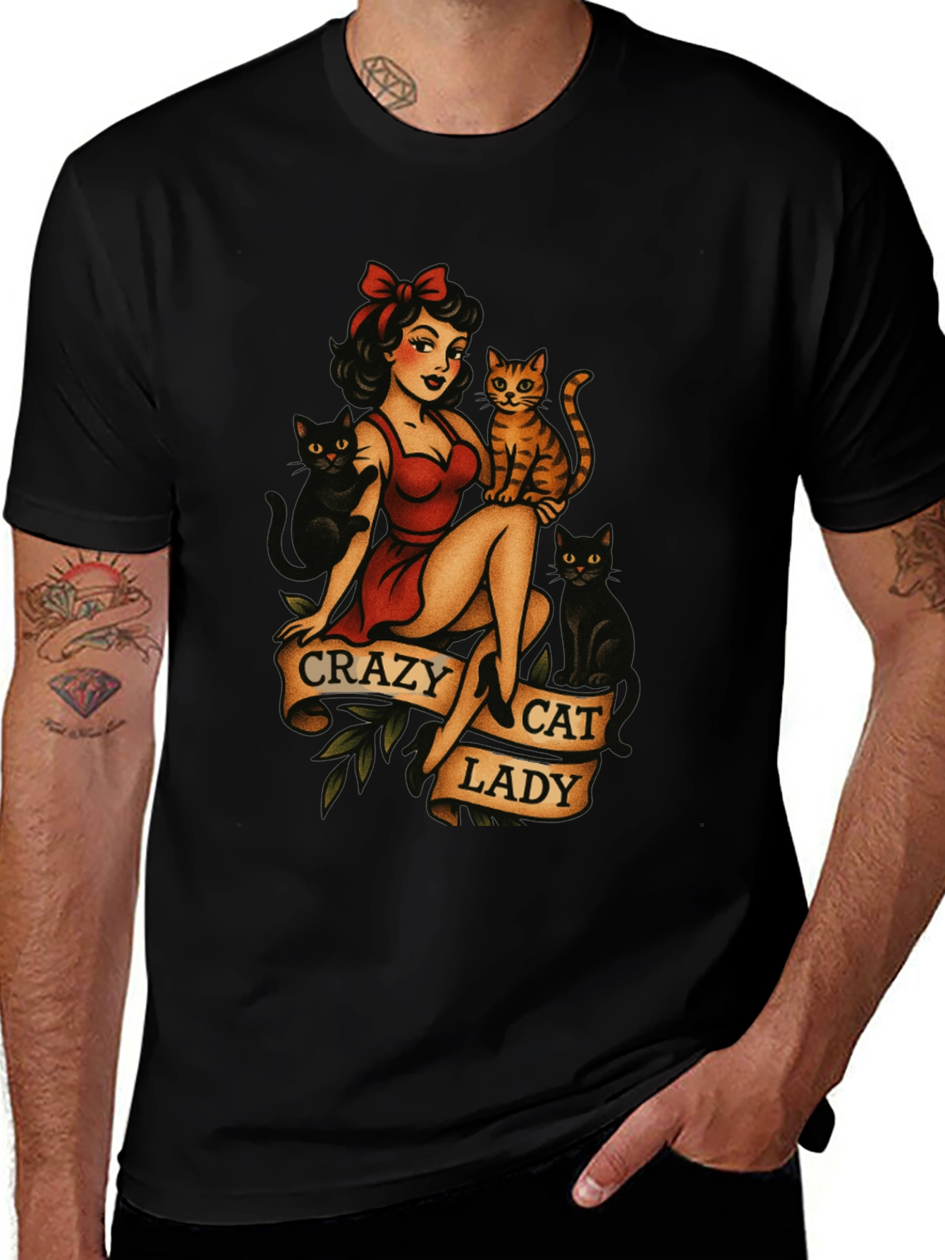 Crazy Cat Lady Graphic T-Shirt