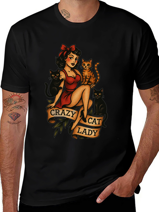 Crazy Cat Lady Graphic T-Shirt